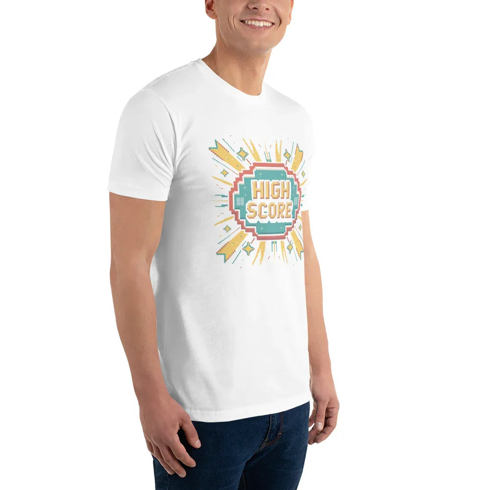 High Score Arcade Gaming T Shirt – Retro Pixel Shooter Tee - RaZits