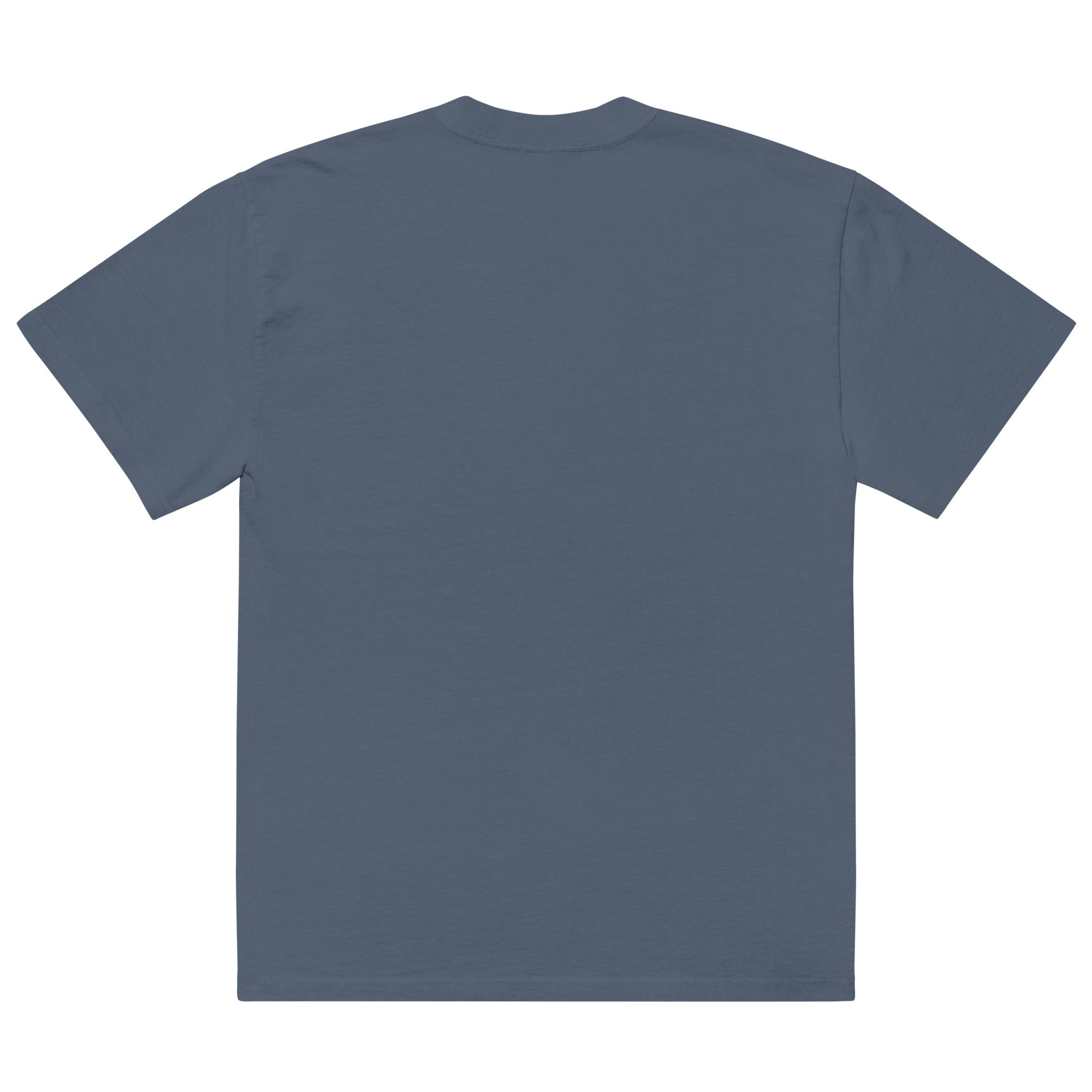 Plain back of the Faded Indigo Find the Gap tee