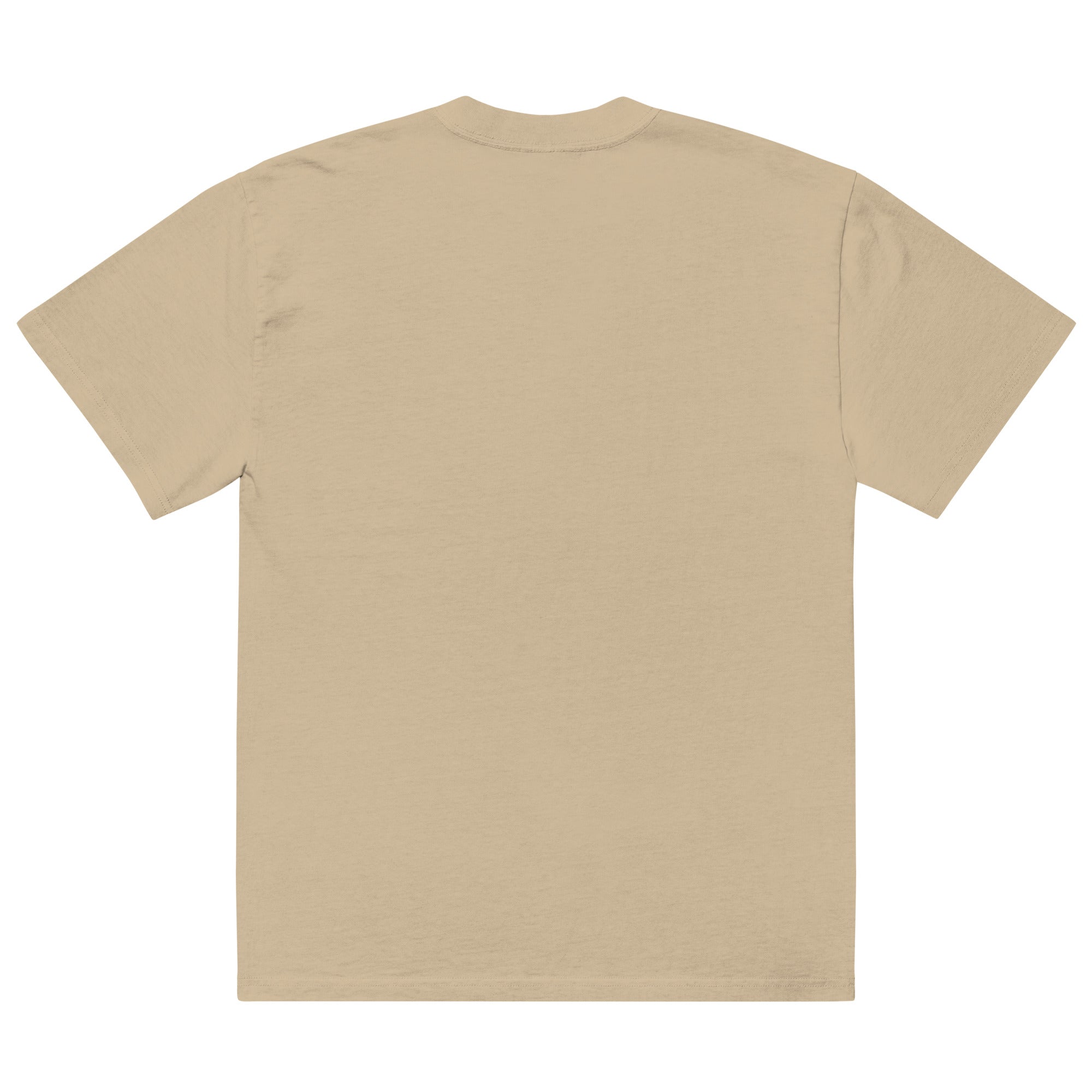 Plain back of the Faded Khaki Driveway Doubles Devotee tee