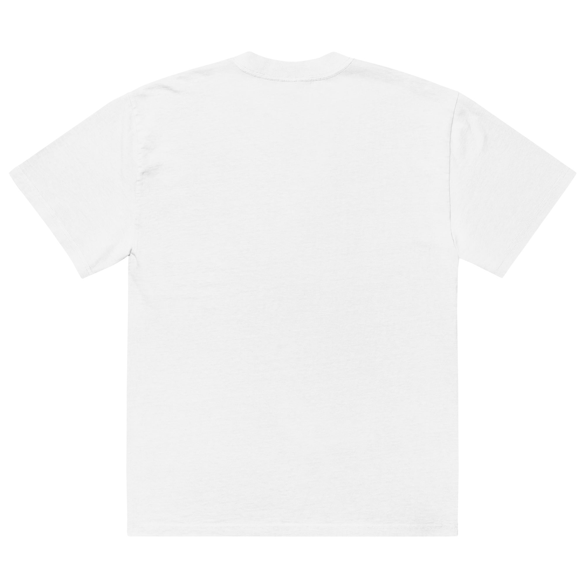 Plain back of the Faded White Ask Me About My M74 tee