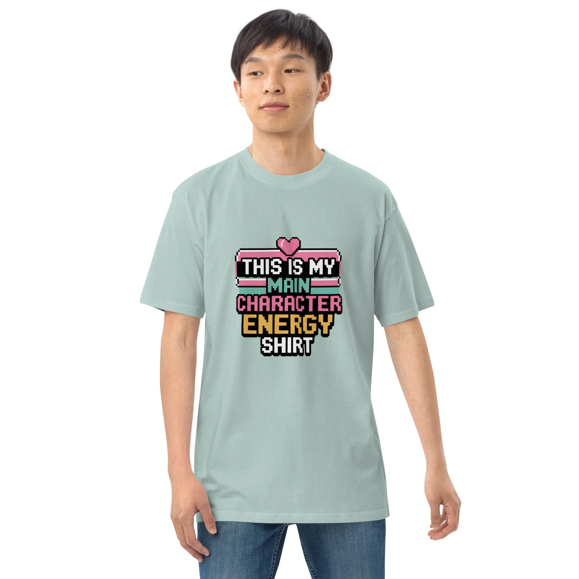 Main Character Energy Shirt – Pixel Gamer Vibes Tee - RaZits