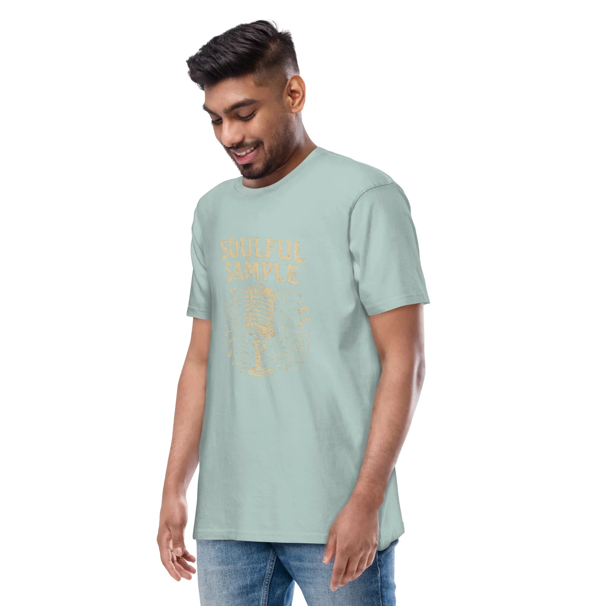 Soulful Sample – Vintage Mic Music Tee for Men - RaZits