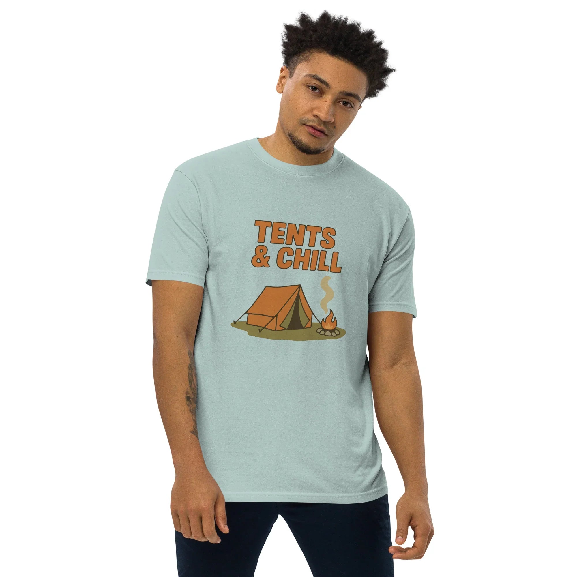 Tents & Chill Tee – Cozy Campfire Graphic Shirt - RaZits
