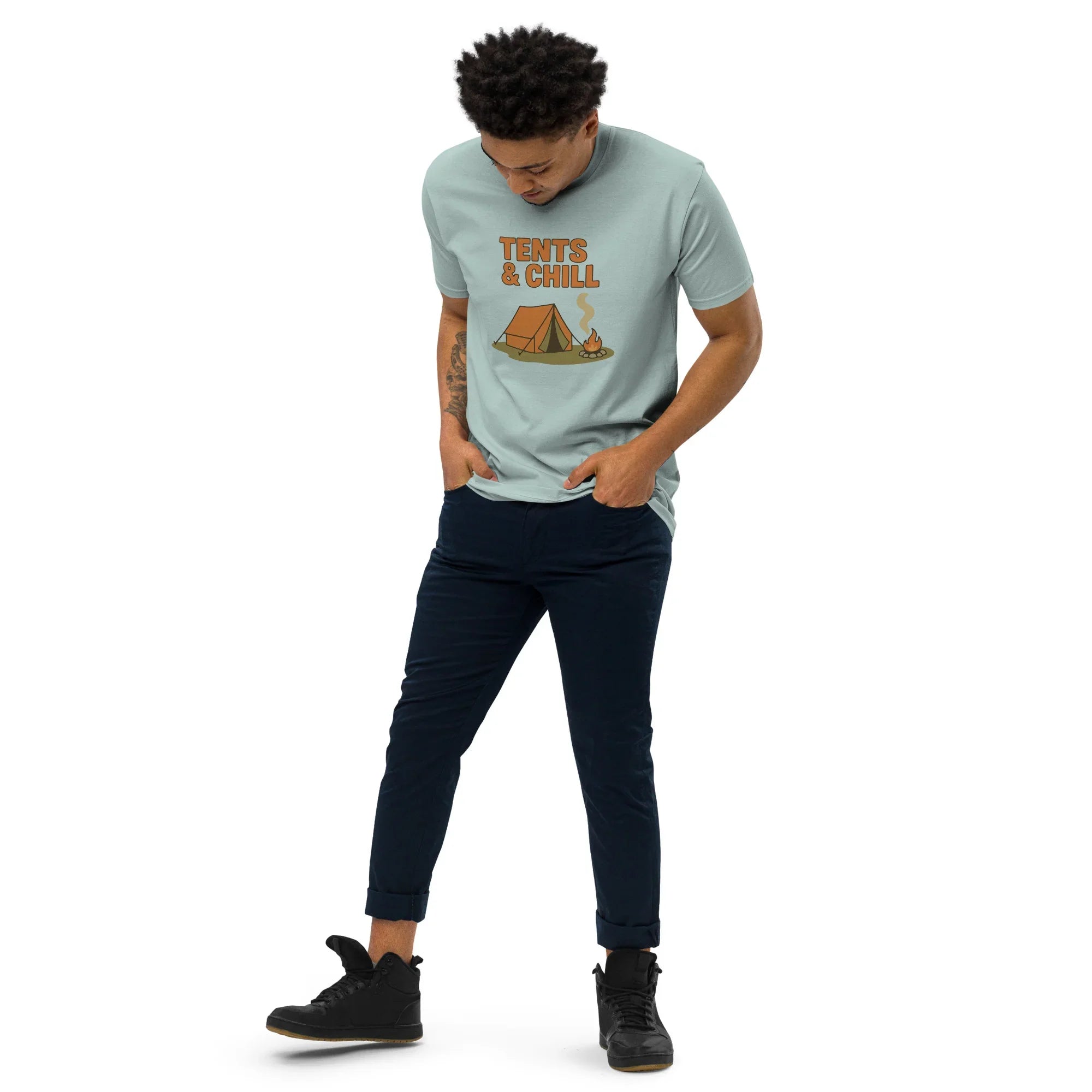 Tents & Chill Tee – Cozy Campfire Graphic Shirt - RaZits