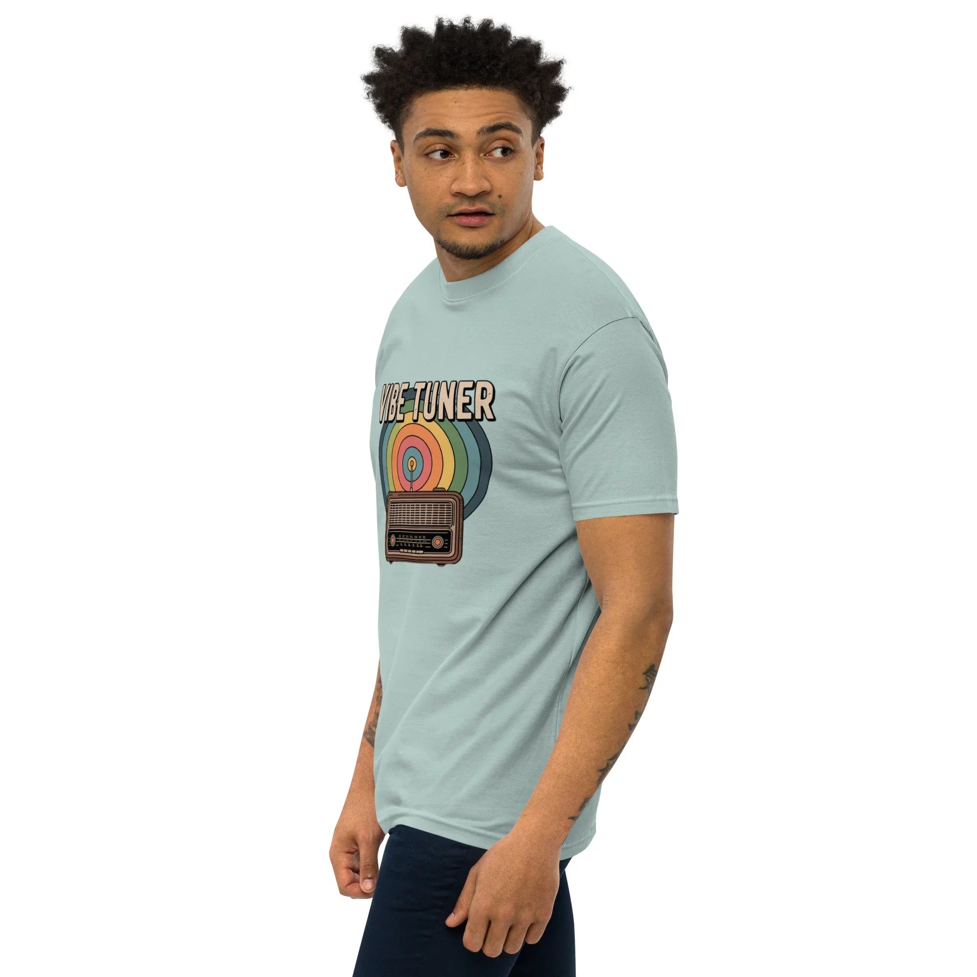 Vibe Tuner – Retro Radio Graphic Tee for Men - RaZits