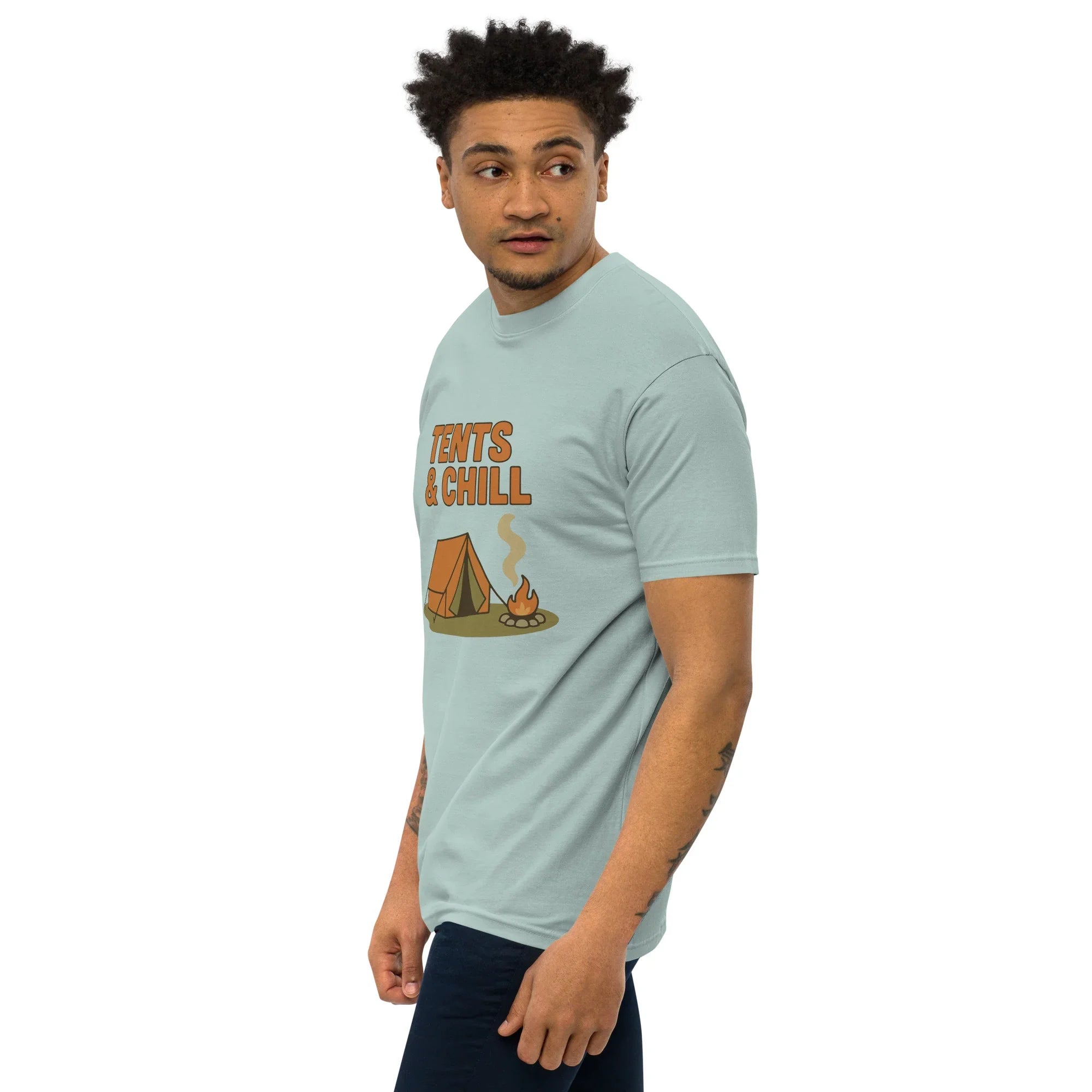 Tents & Chill Tee – Cozy Campfire Graphic Shirt - RaZits