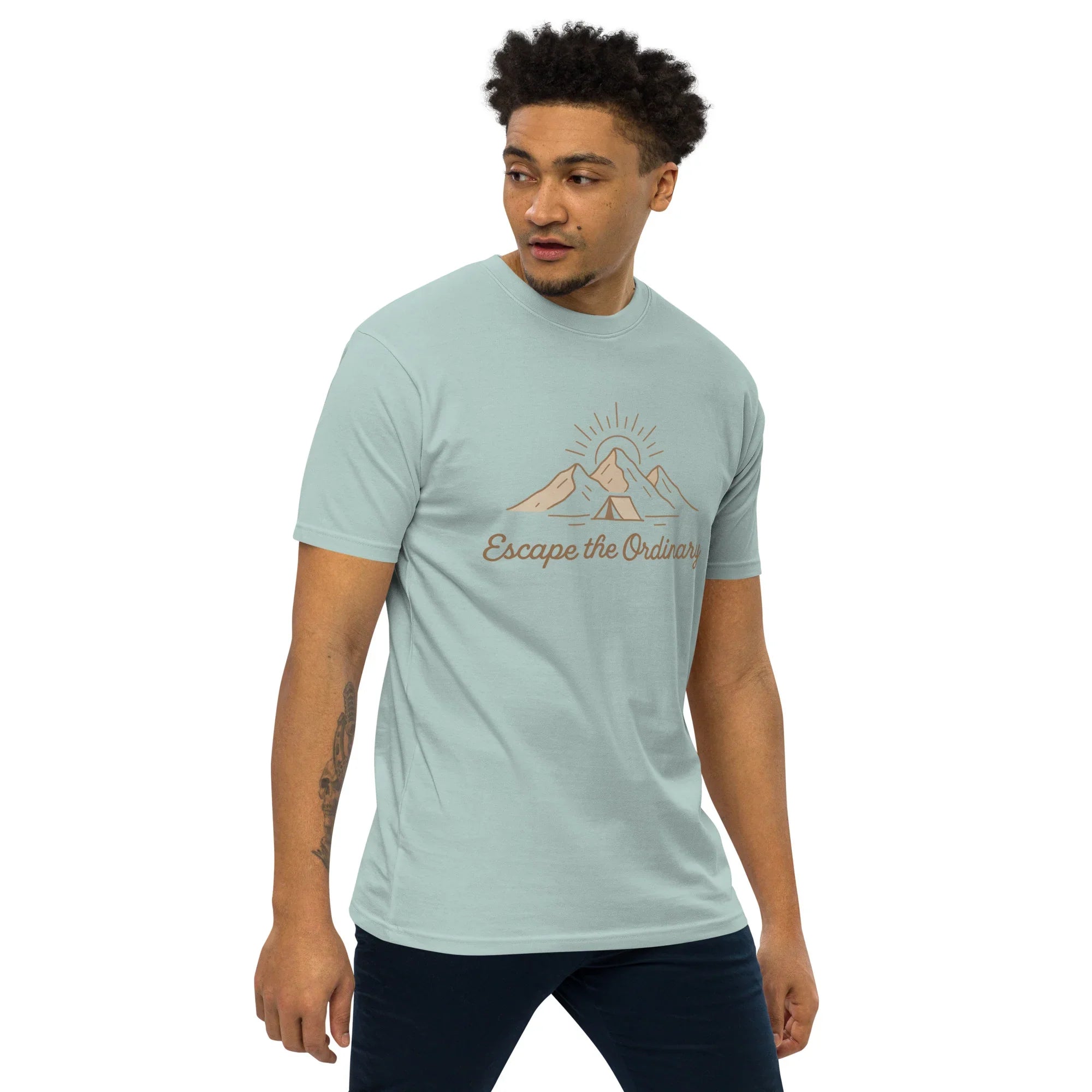 Escape the Ordinary Tee – Mountain Tent Graphic Shirt - RaZits