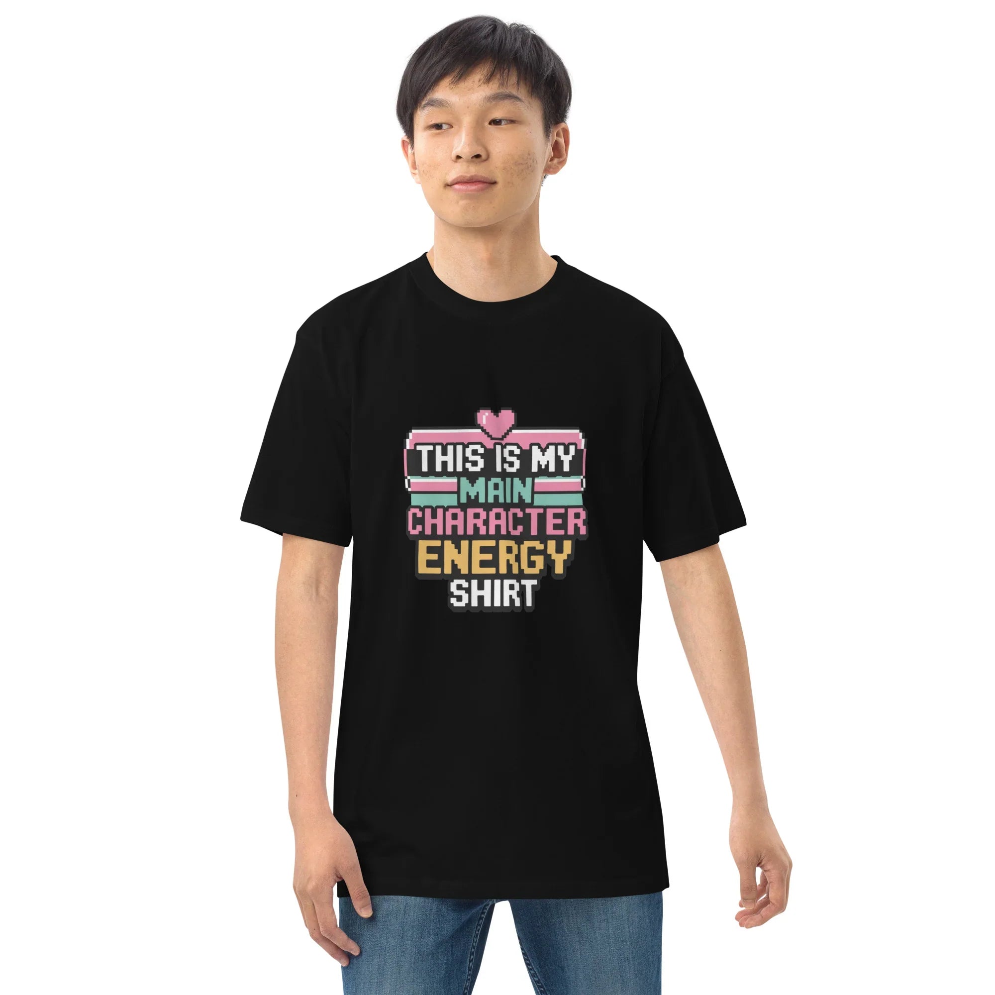 Main Character Energy Shirt – Pixel Gamer Vibes Tee - RaZits