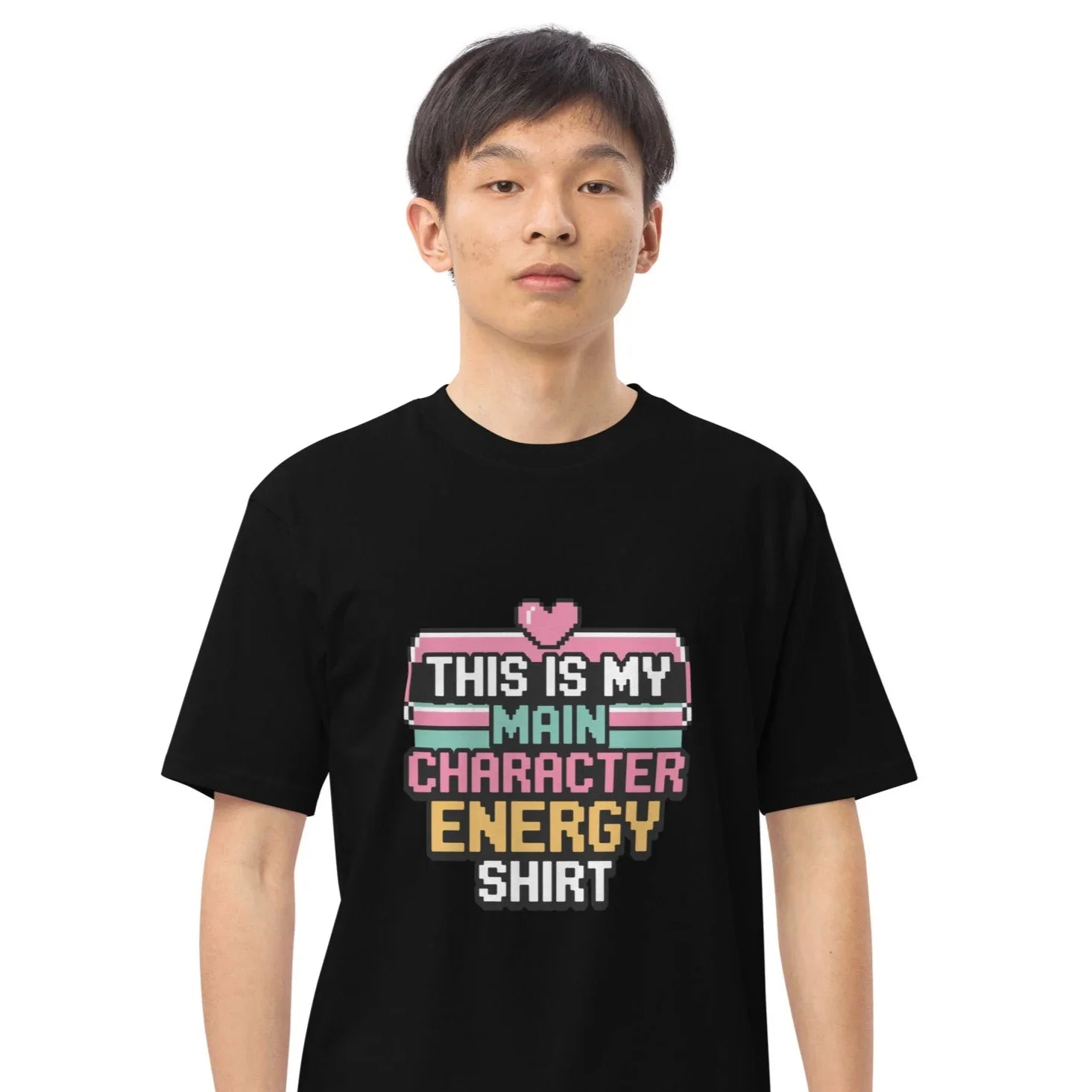 Main Character Energy Shirt – Pixel Gamer Vibes Tee - RaZits