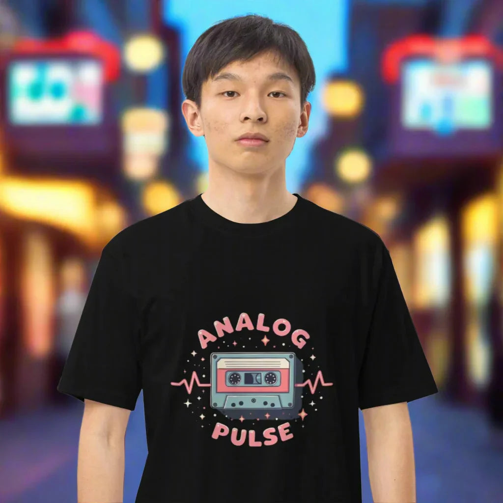 Analog Pulse T-Shirt – Retro Cassette Vibes - RaZits