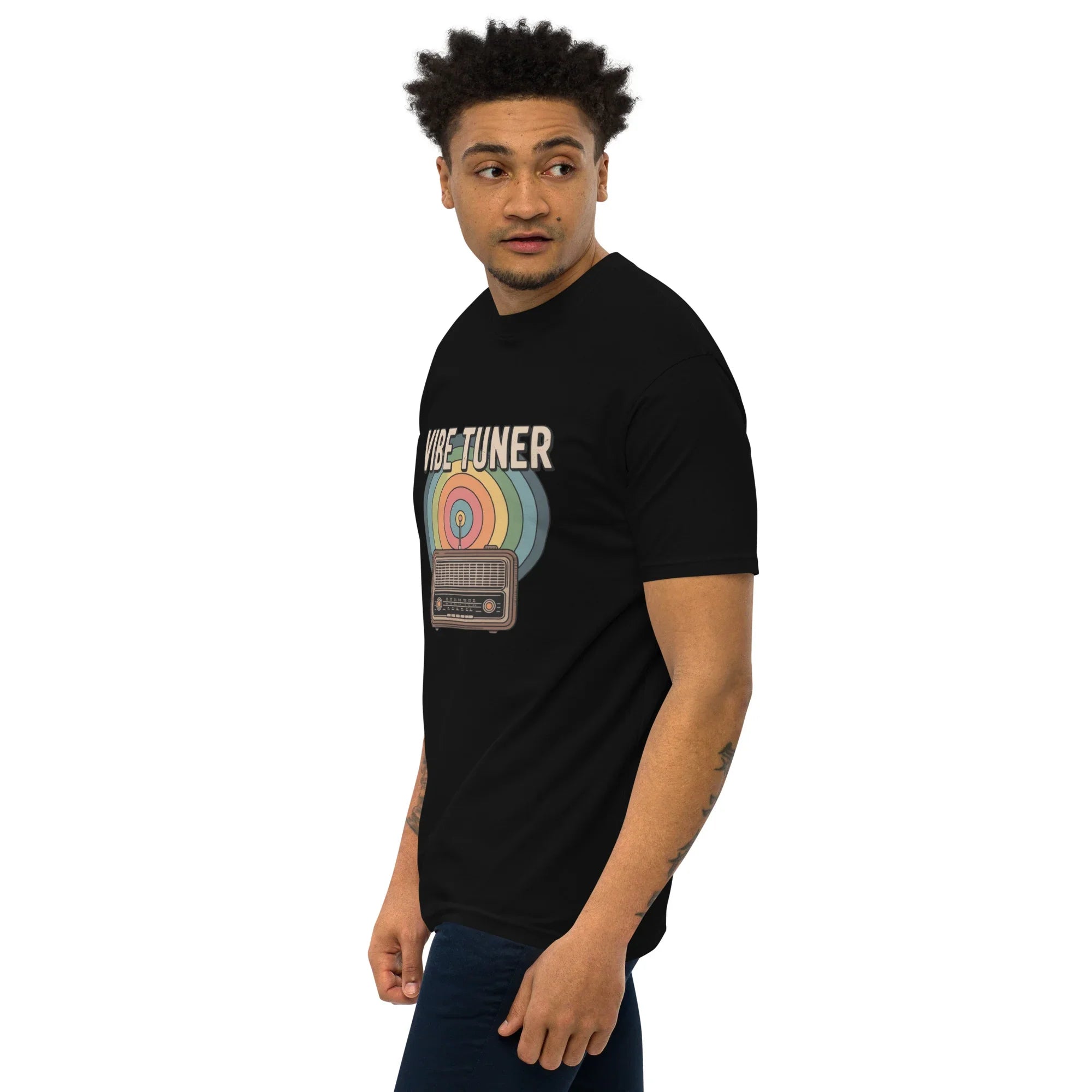 Vibe Tuner – Retro Radio Graphic Tee for Men - RaZits
