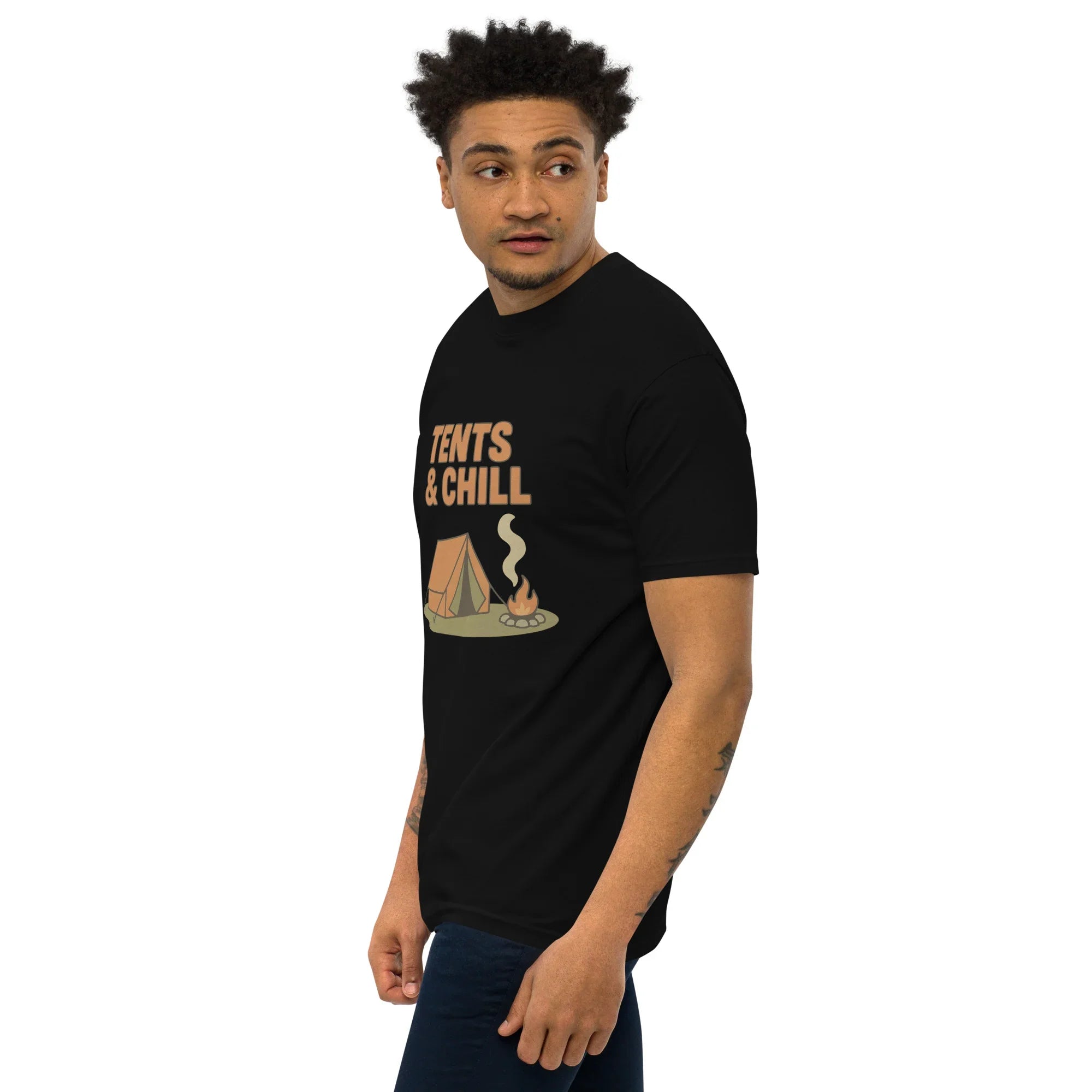 Tents & Chill Tee – Cozy Campfire Graphic Shirt - RaZits