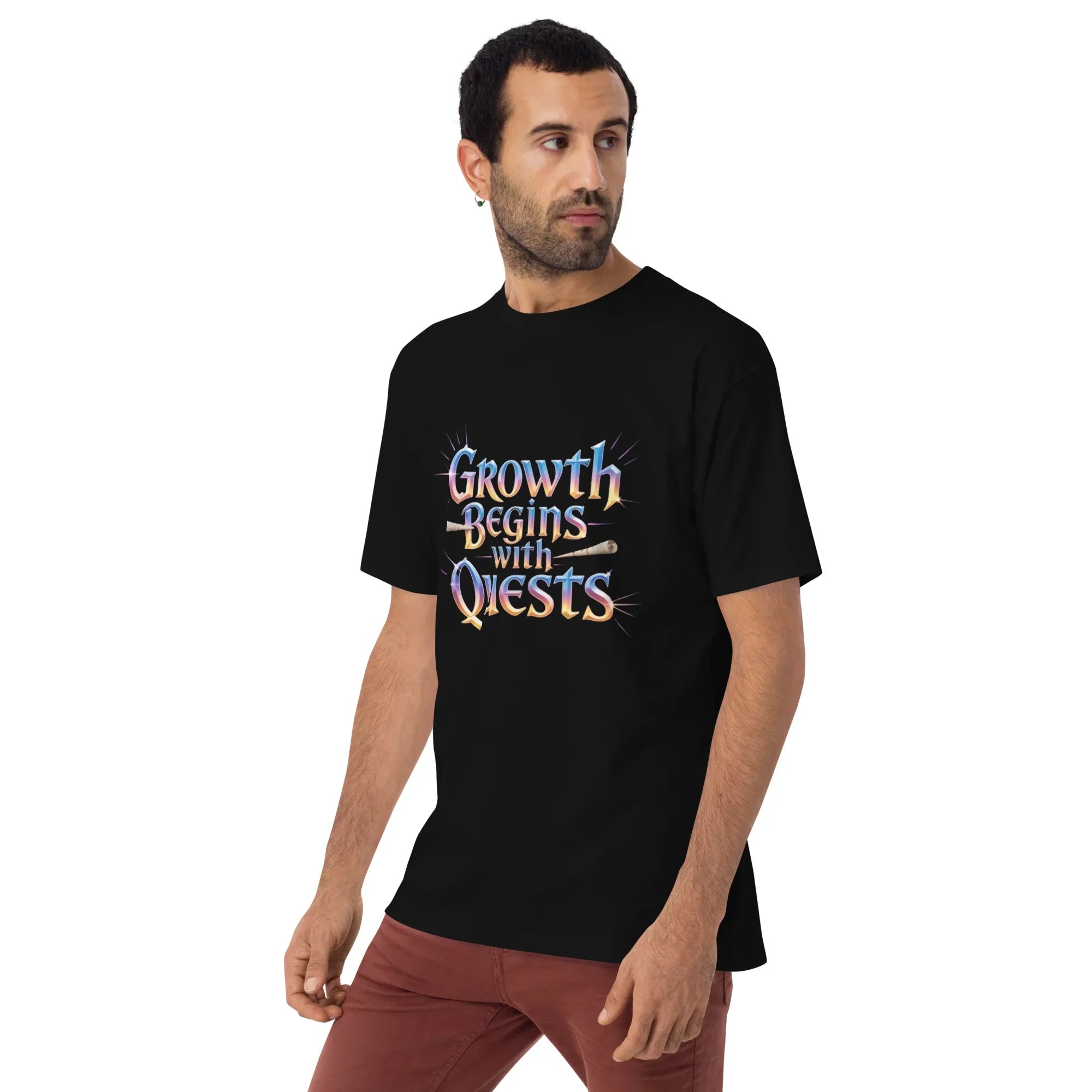 Growth Begins with Quests – RPG T-Shirt - RaZits