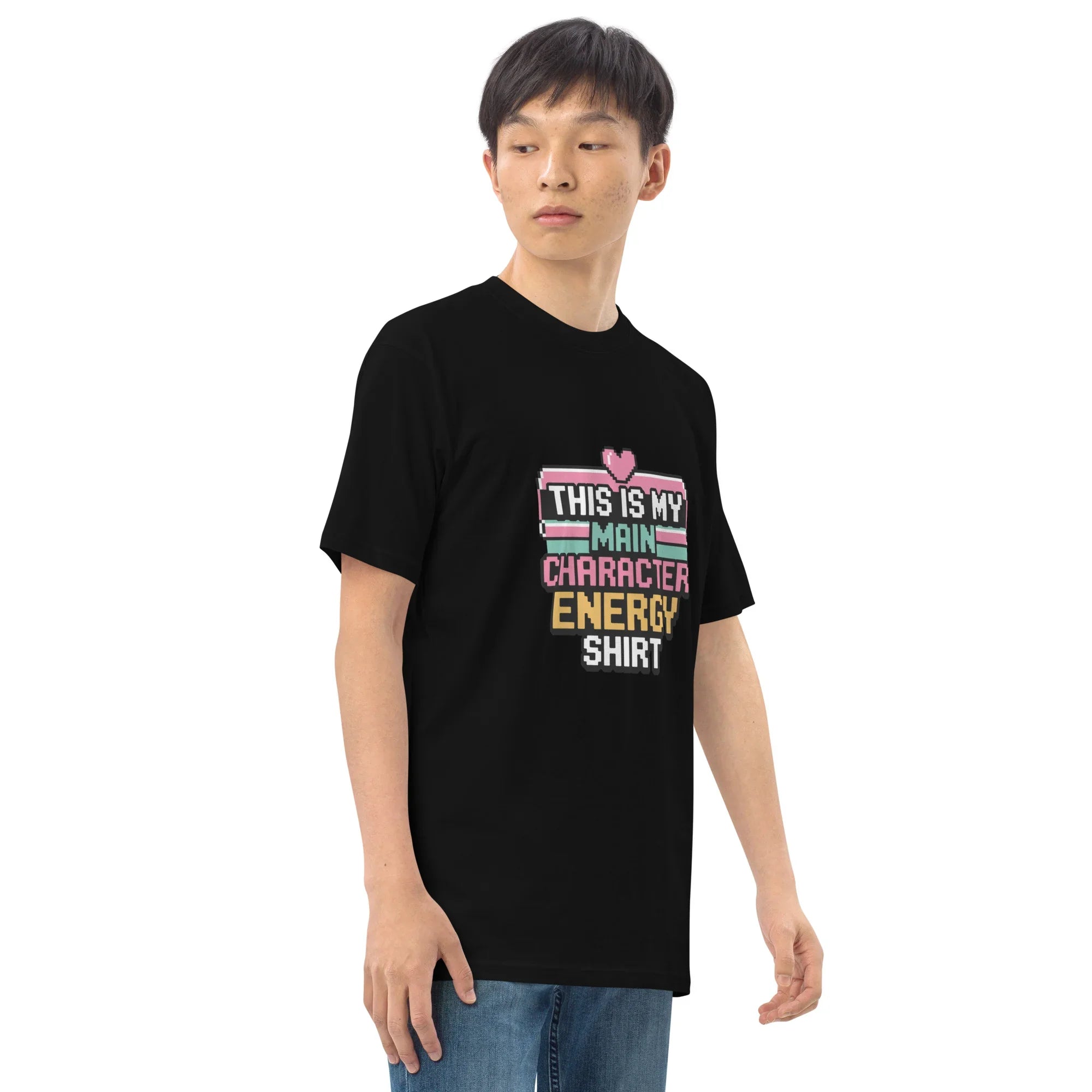Main Character Energy Shirt – Pixel Gamer Vibes Tee - RaZits