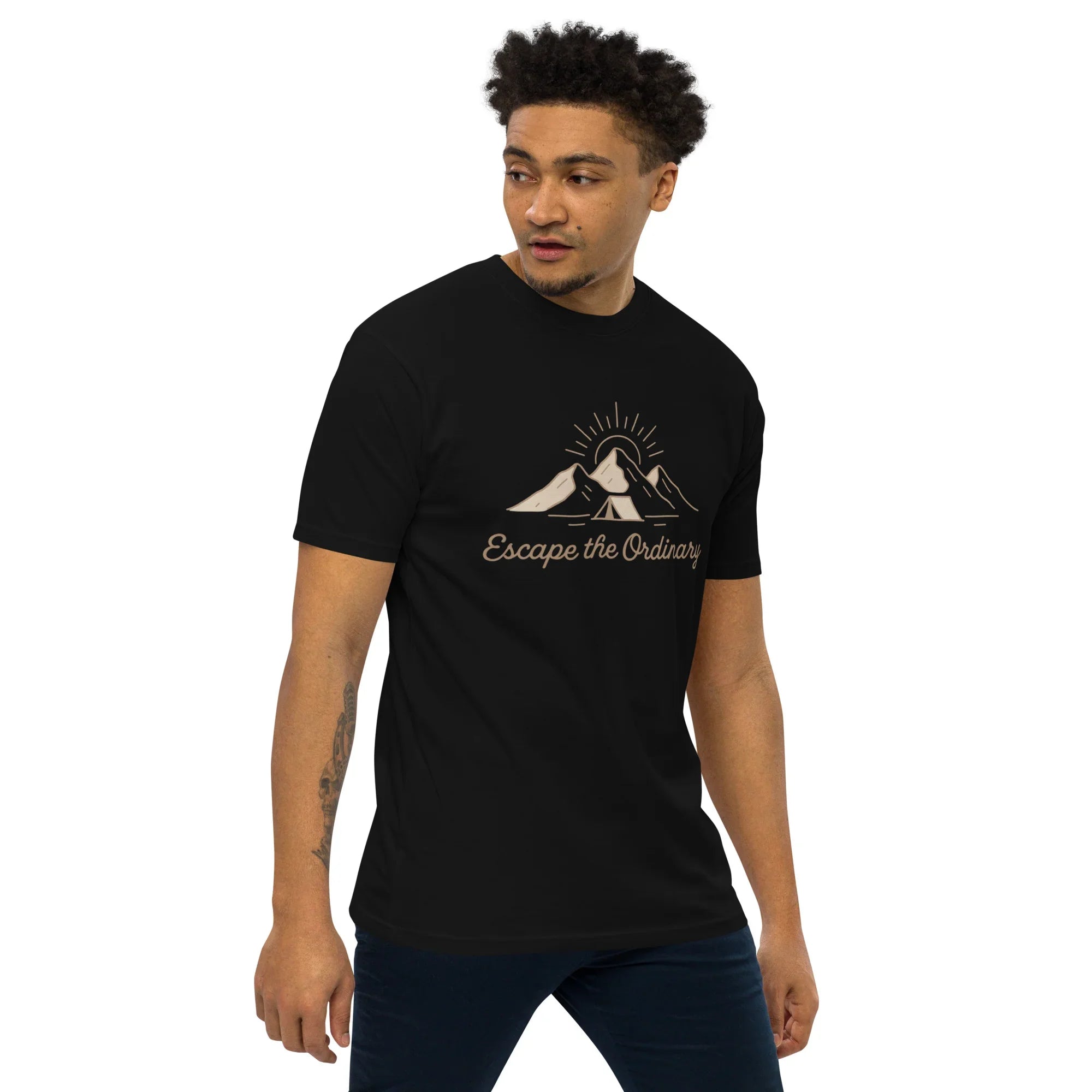 Escape the Ordinary Tee – Mountain Tent Graphic Shirt - RaZits