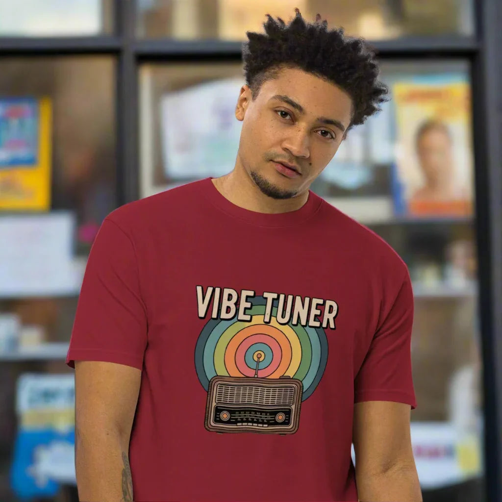 Vibe Tuner – Retro Radio Graphic Tee for Men - RaZits