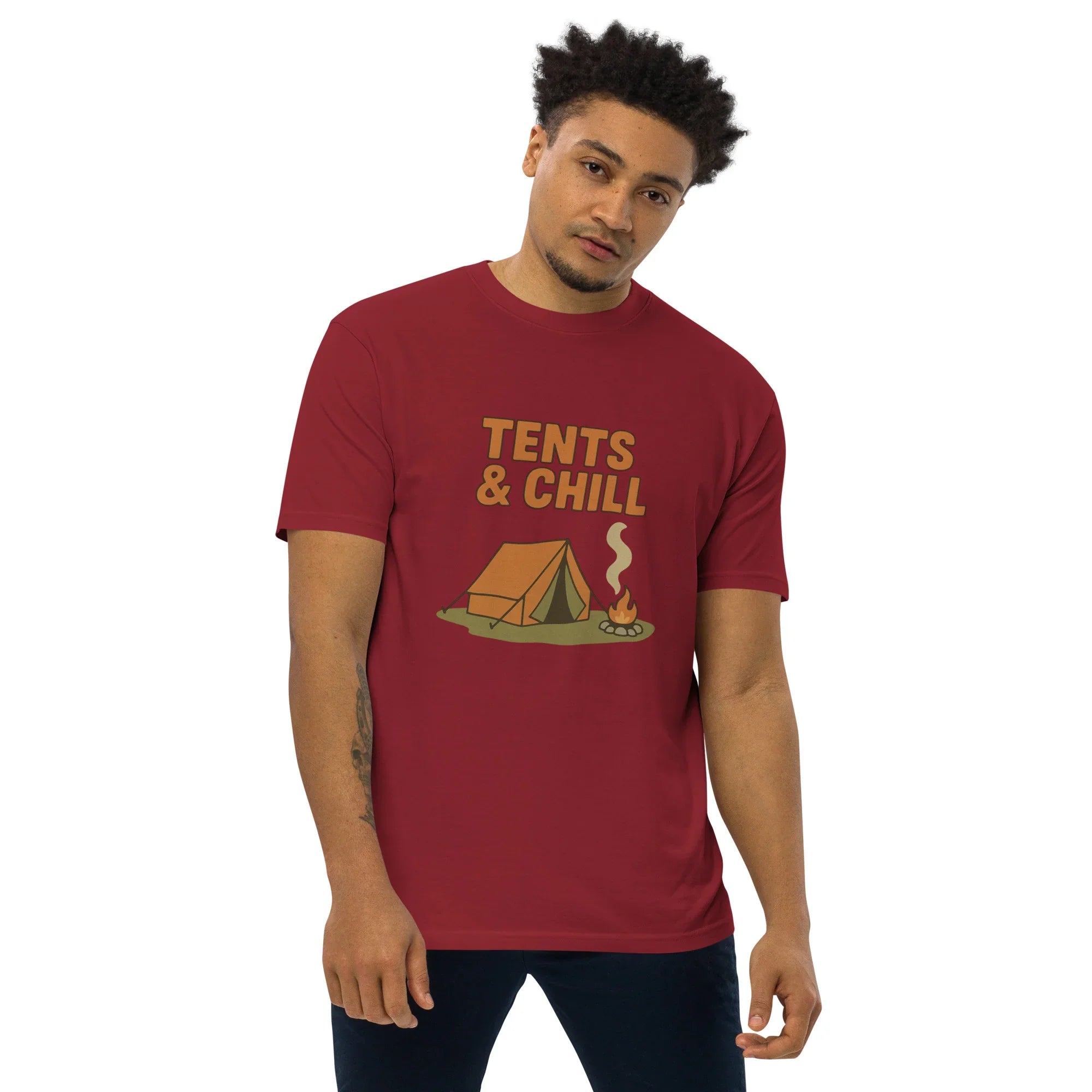 Tents & Chill Tee – Cozy Campfire Graphic Shirt - RaZits