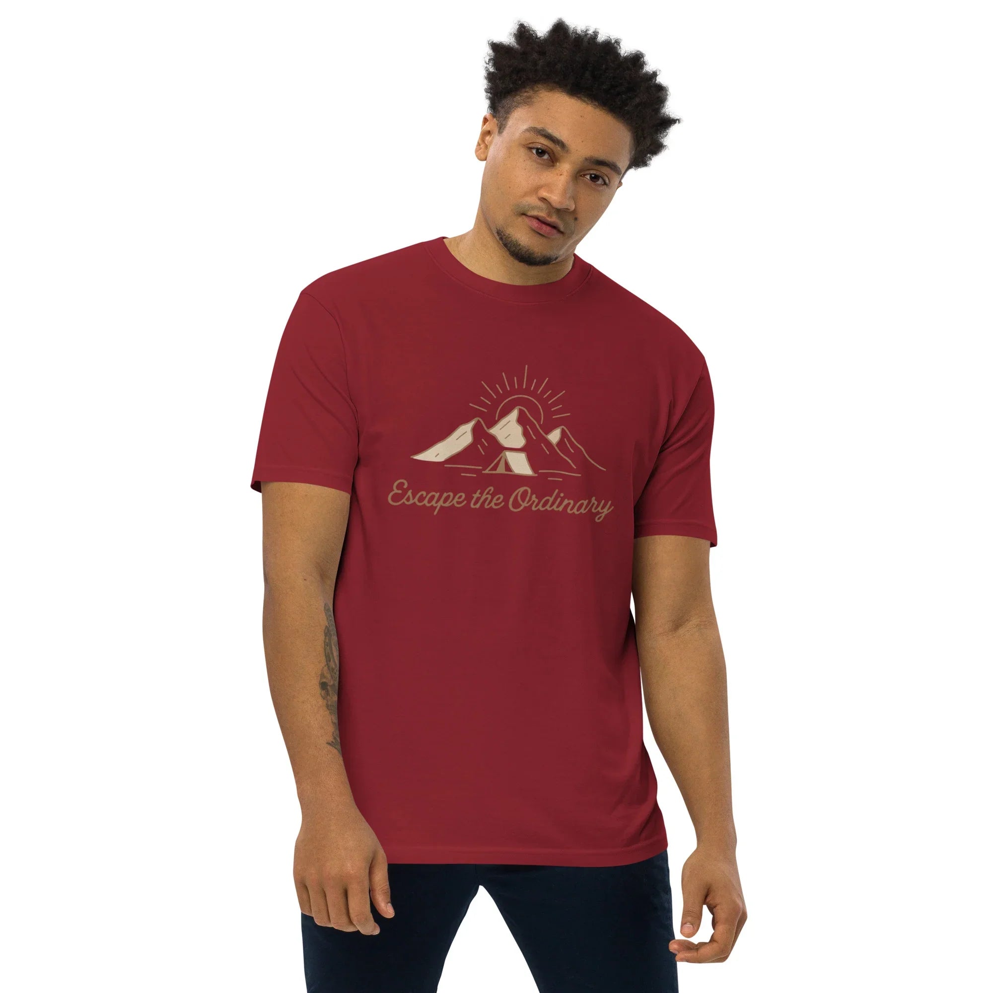 Escape the Ordinary Tee – Mountain Tent Graphic Shirt - RaZits