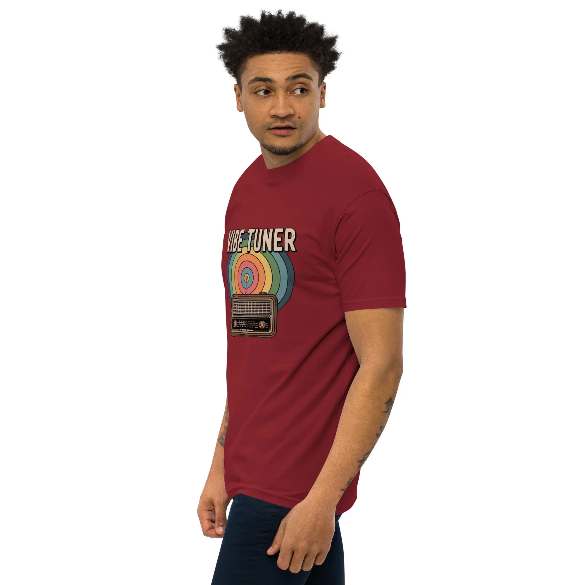 Vibe Tuner – Retro Radio Graphic Tee for Men - RaZits