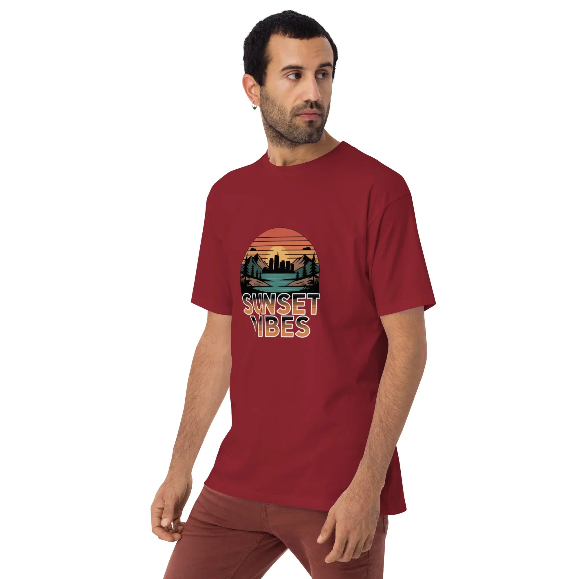 Sunset Vibes – City Escape Tee for Men - RaZits