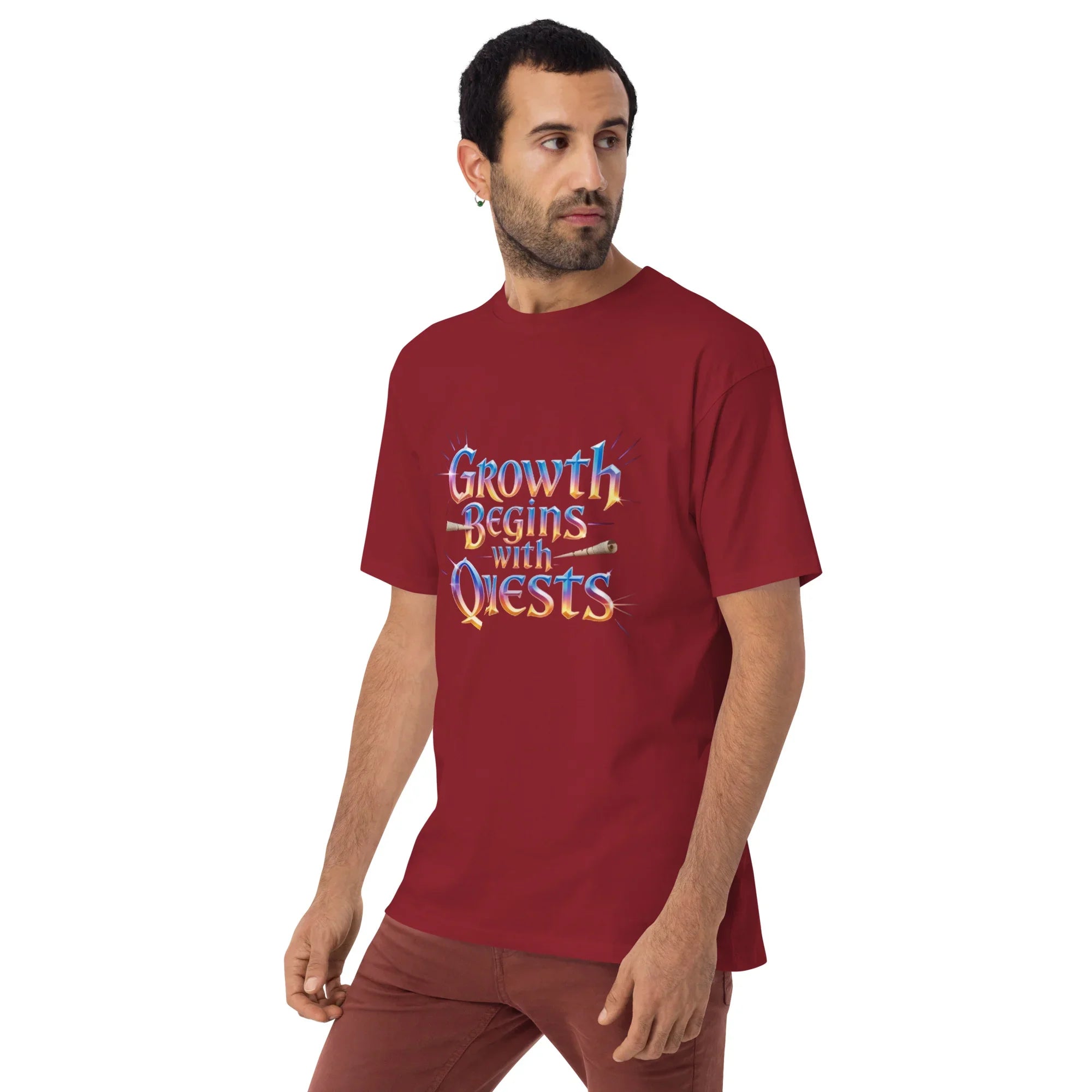 Growth Begins with Quests – RPG T-Shirt - RaZits
