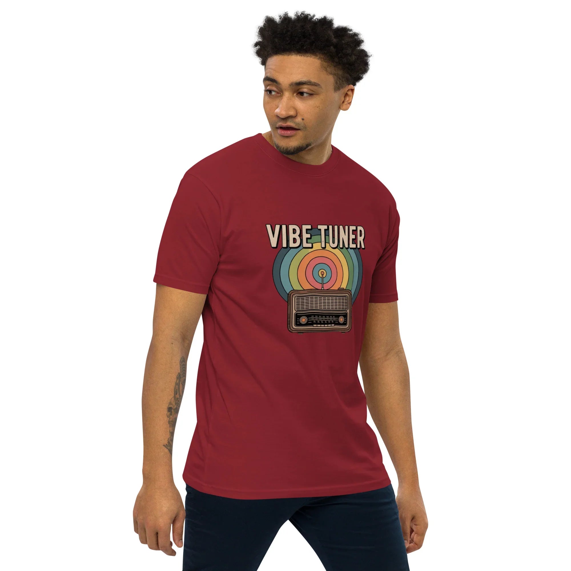 Vibe Tuner – Retro Radio Graphic Tee for Men - RaZits