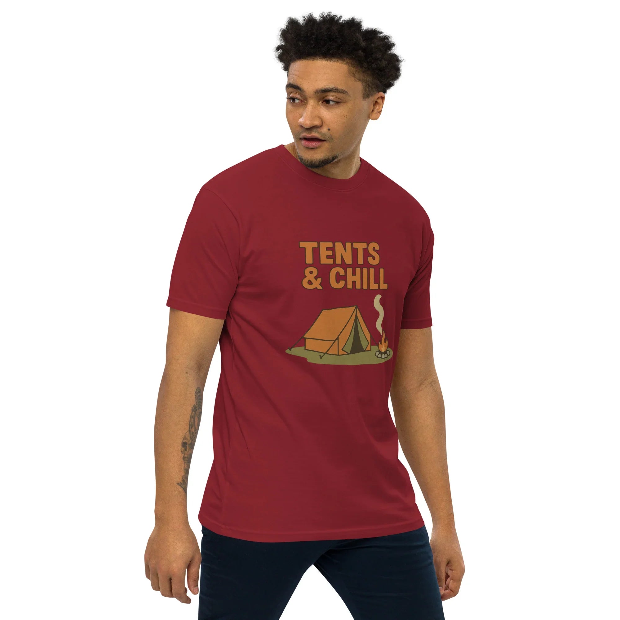 Tents & Chill Tee – Cozy Campfire Graphic Shirt - RaZits