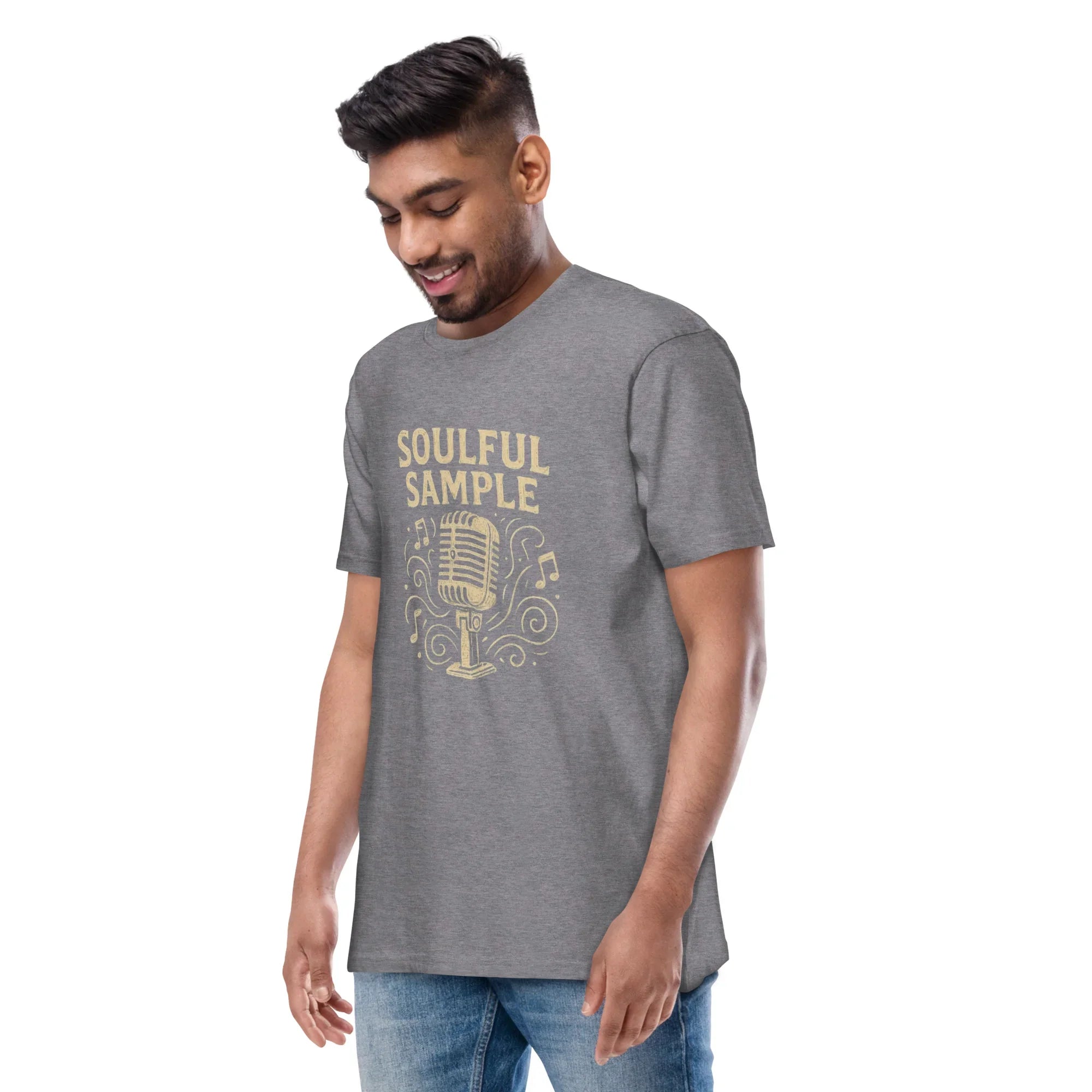 Soulful Sample – Vintage Mic Music Tee for Men - RaZits