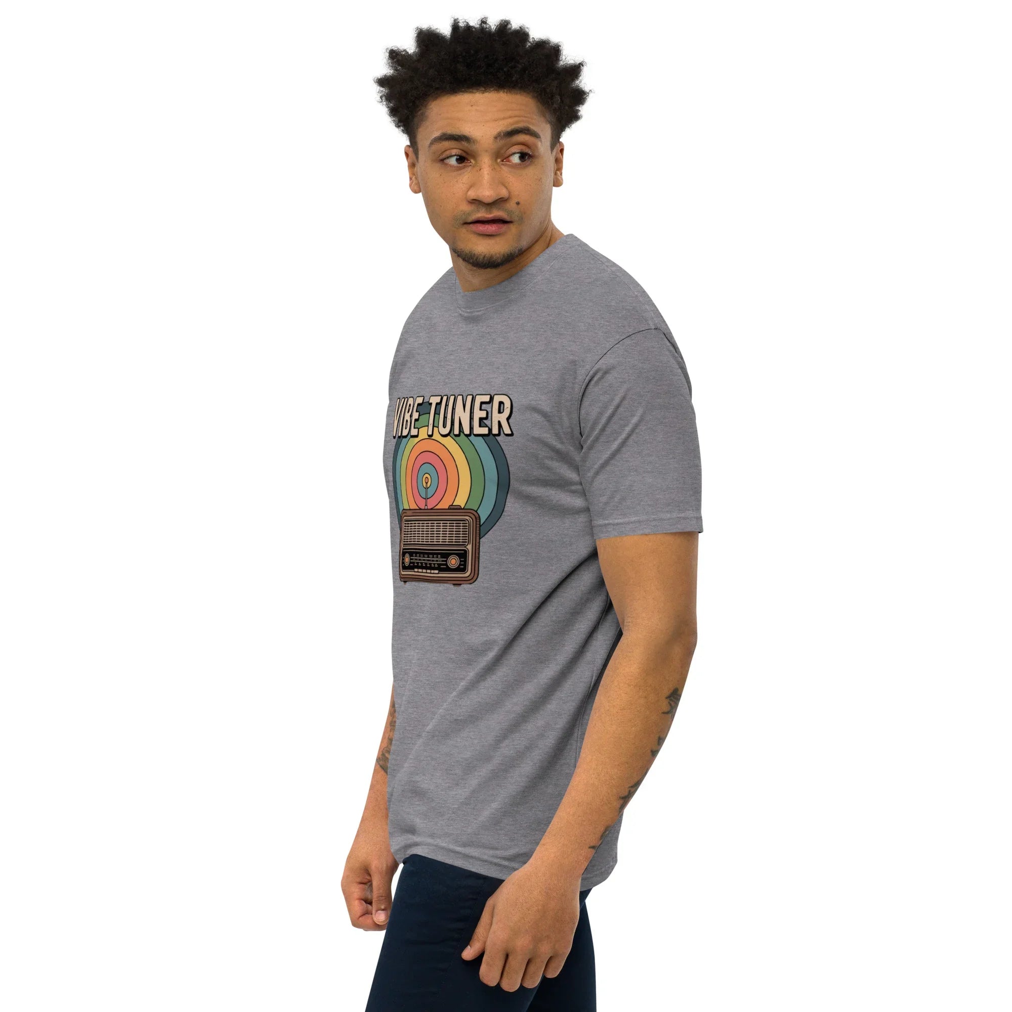 Vibe Tuner – Retro Radio Graphic Tee for Men - RaZits