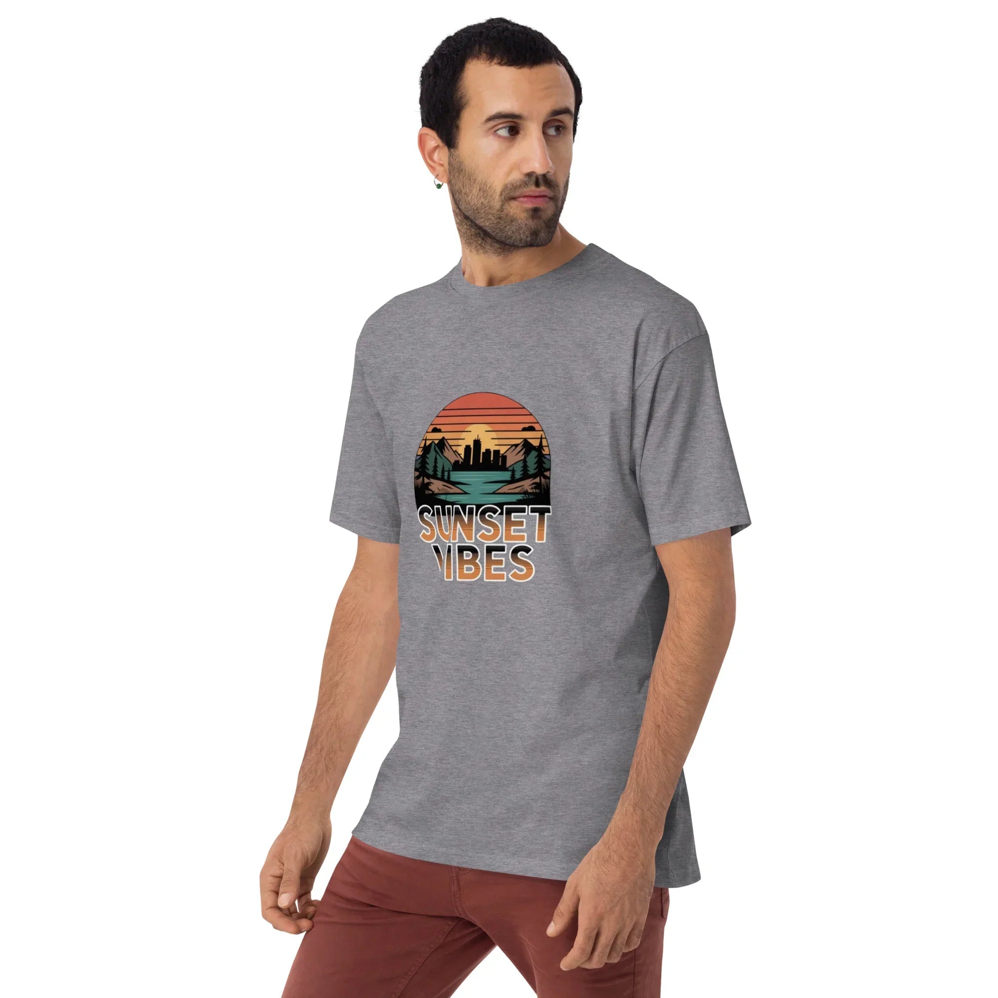 Sunset Vibes – City Escape Tee for Men - RaZits