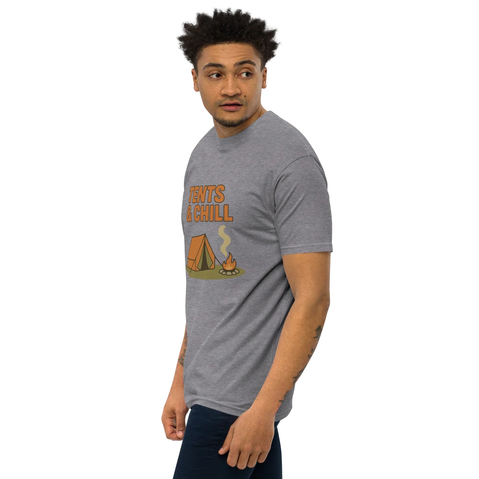 Tents & Chill Tee – Cozy Campfire Graphic Shirt - RaZits
