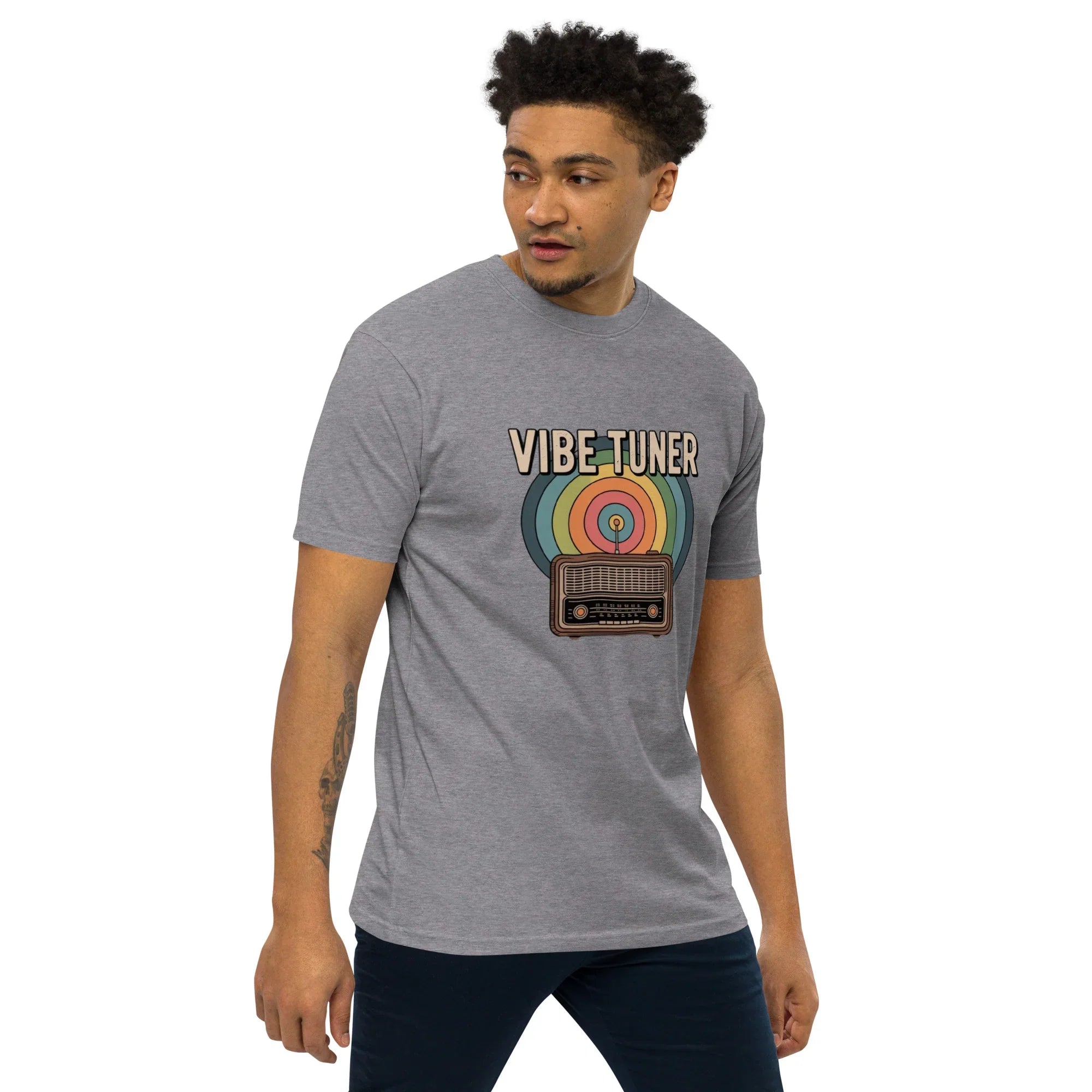 Vibe Tuner – Retro Radio Graphic Tee for Men - RaZits