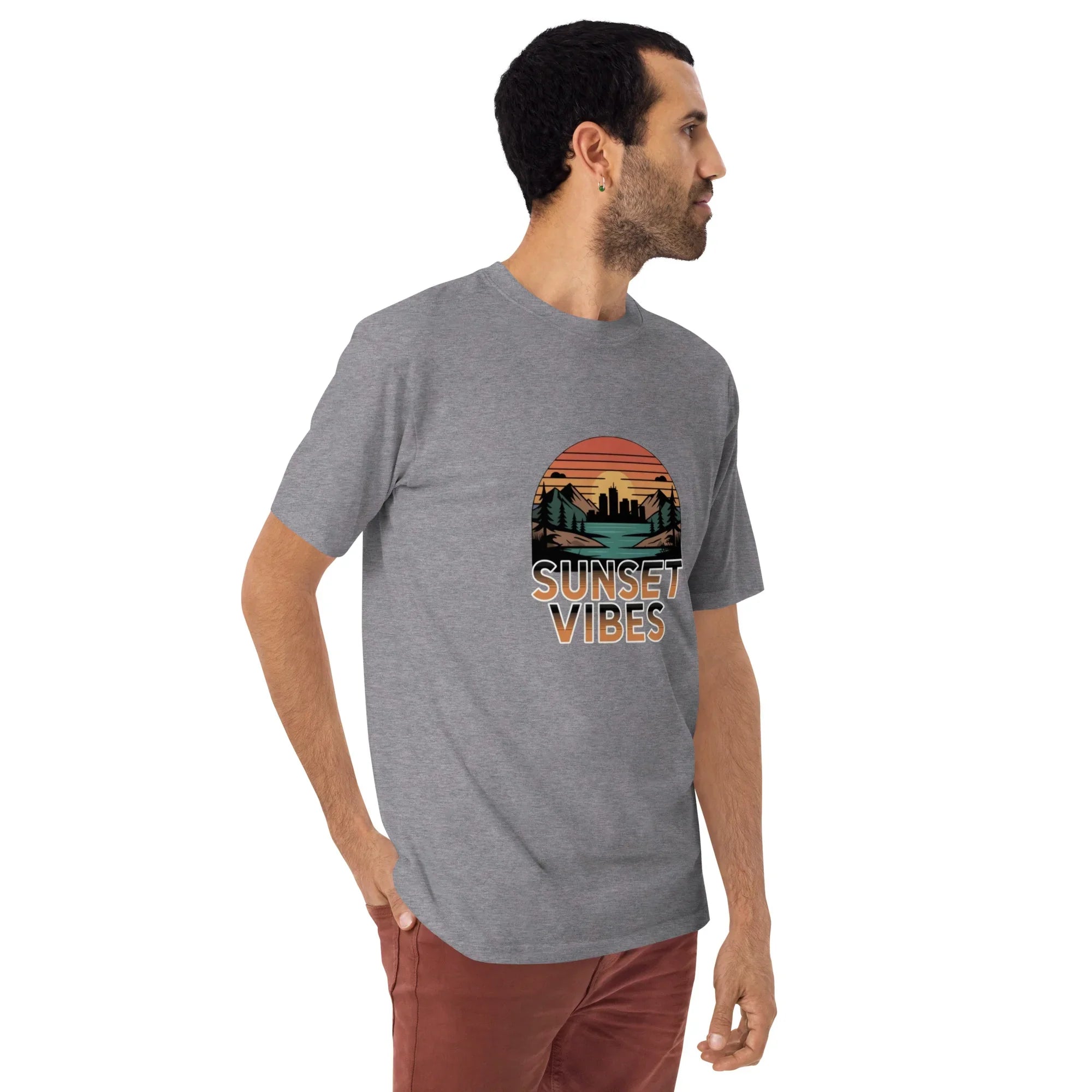 Sunset Vibes – City Escape Tee for Men - RaZits
