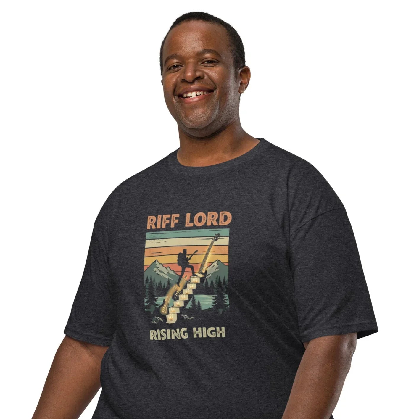 Riff Lord Rising High – Vintage Rock Men’s Tee - RaZits