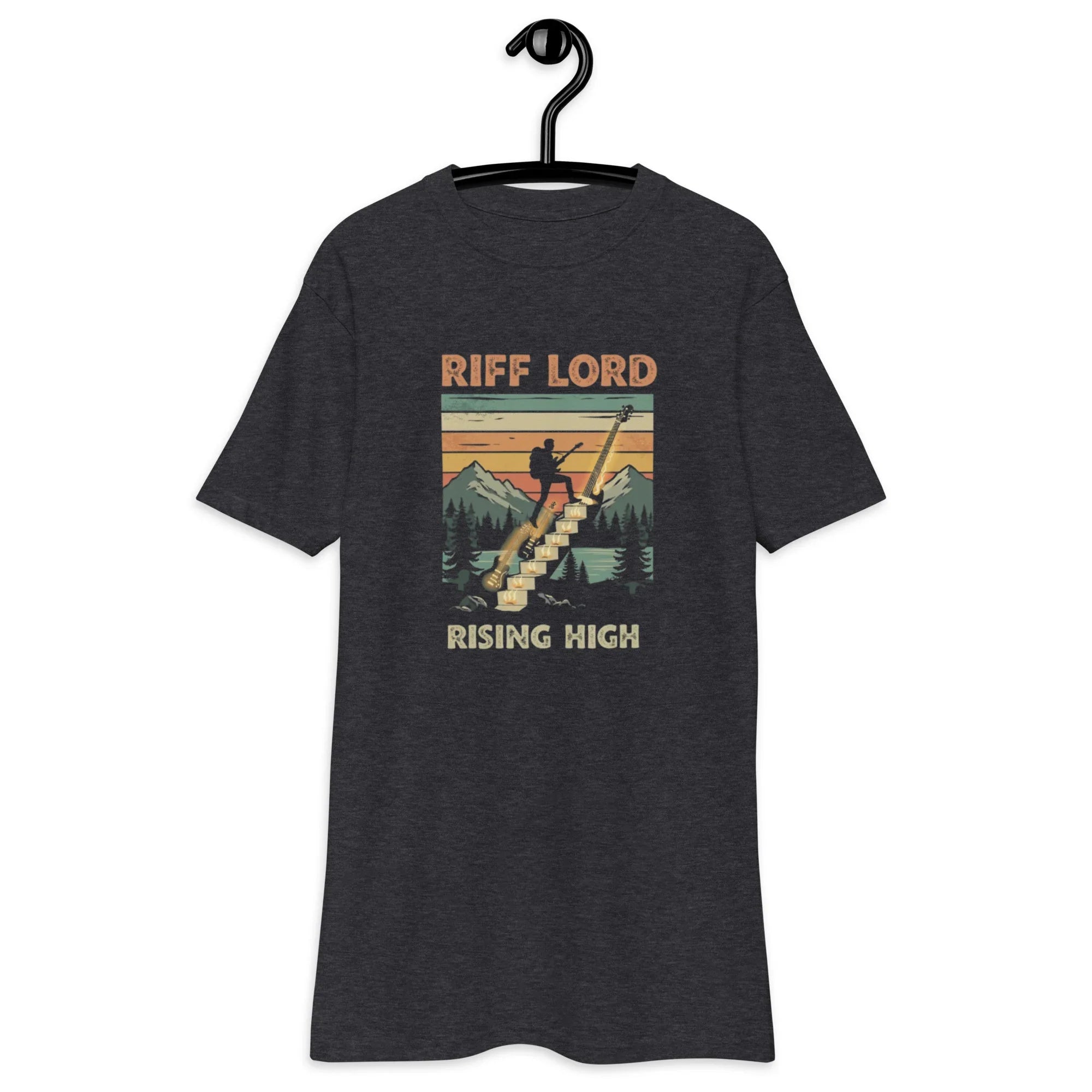 Riff Lord Rising High – Vintage Rock Men’s Tee - RaZits