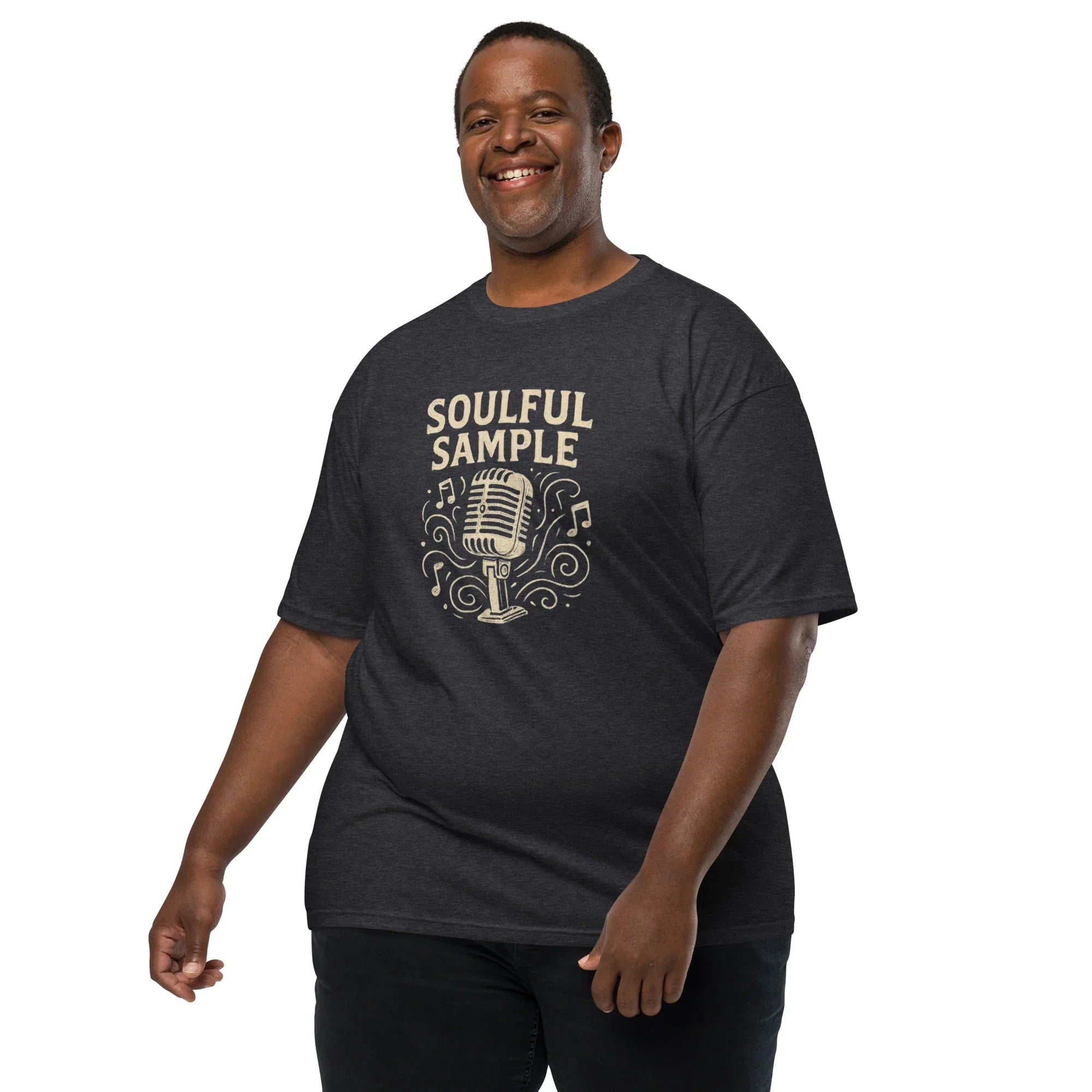 Soulful Sample – Vintage Mic Music Tee for Men - RaZits