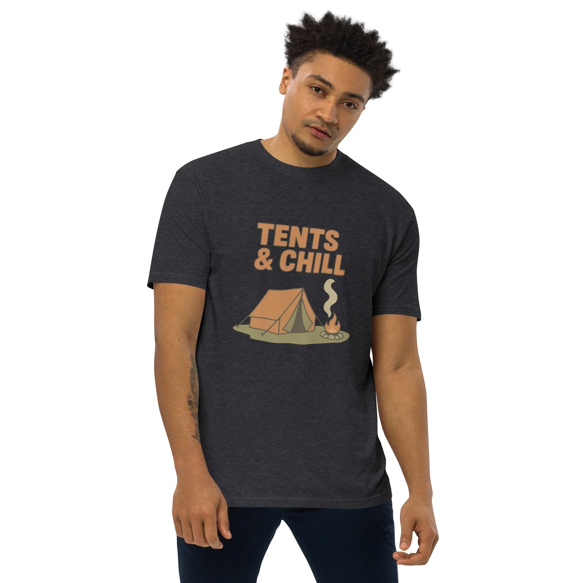 Tents & Chill Tee – Cozy Campfire Graphic Shirt - RaZits