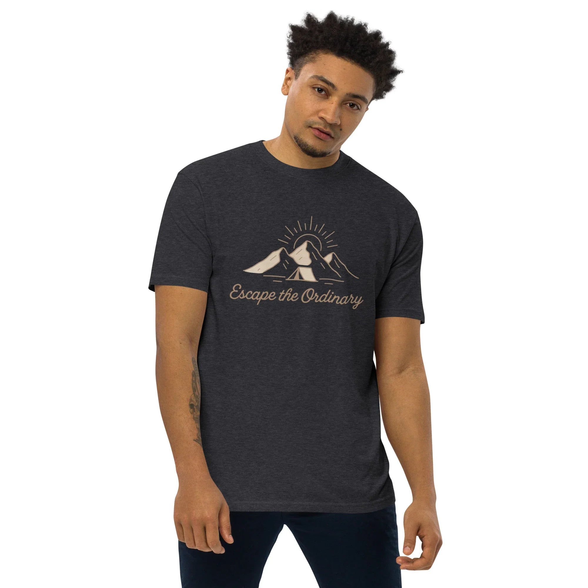 Escape the Ordinary Tee – Mountain Tent Graphic Shirt - RaZits