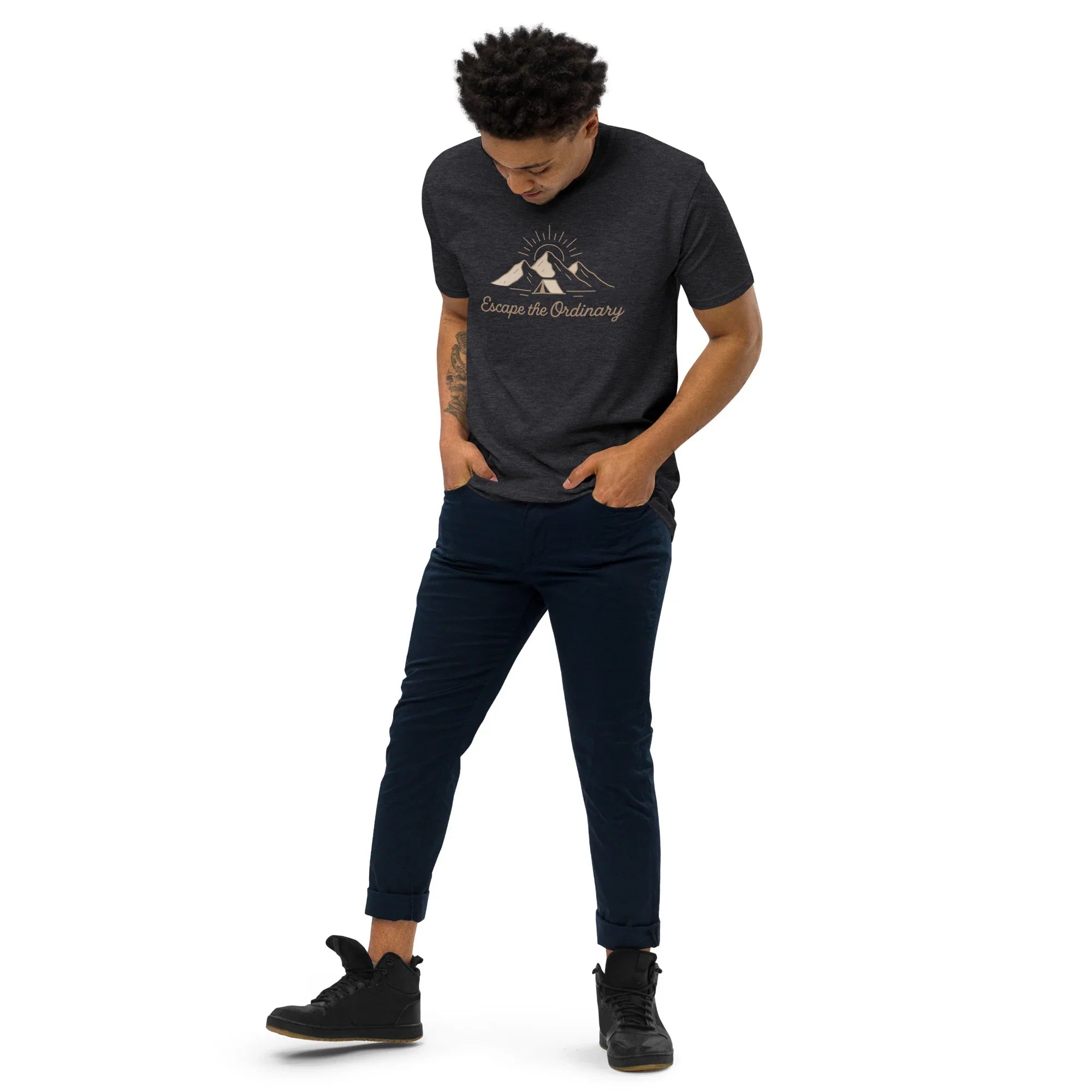 Escape the Ordinary Tee – Mountain Tent Graphic Shirt - RaZits