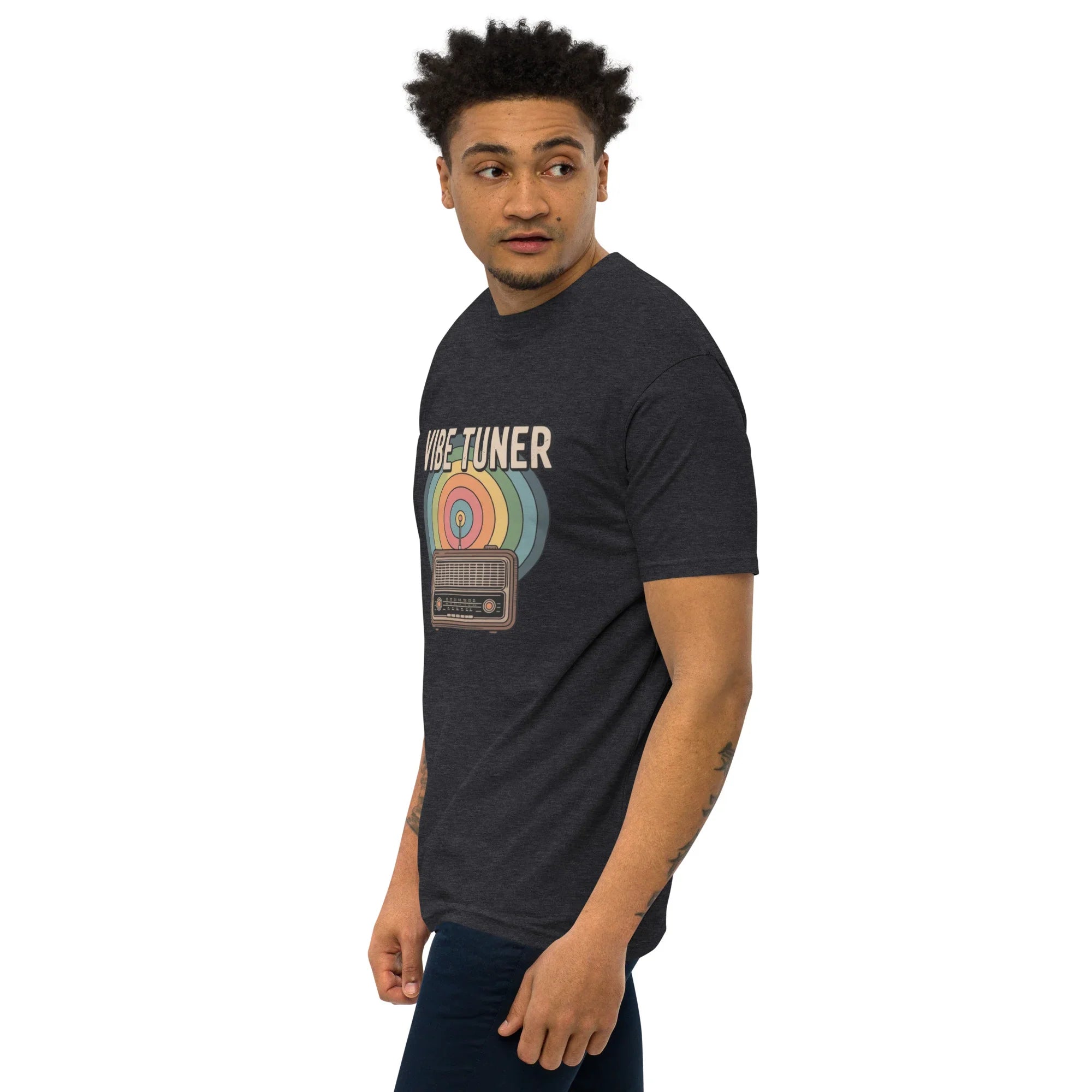 Vibe Tuner – Retro Radio Graphic Tee for Men - RaZits