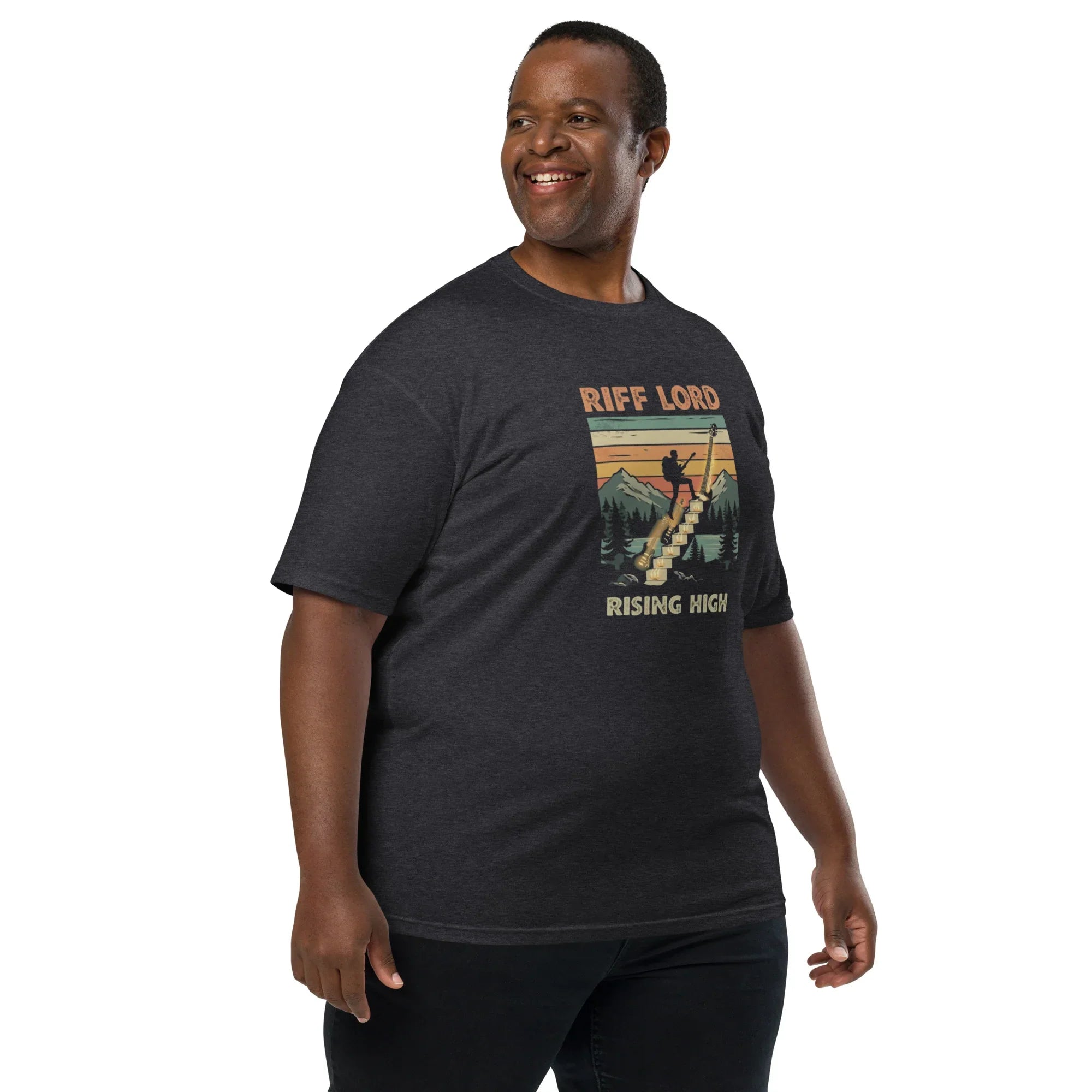 Riff Lord Rising High – Vintage Rock Men’s Tee - RaZits