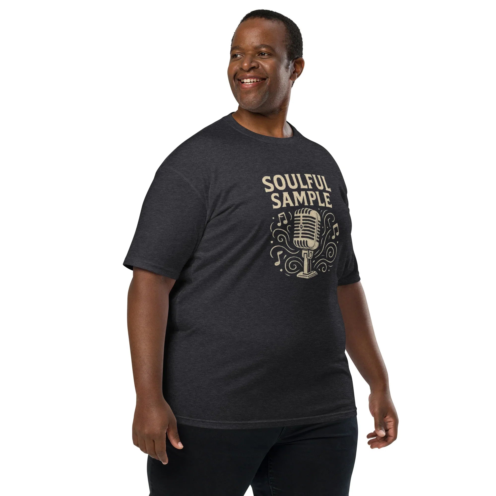Soulful Sample – Vintage Mic Music Tee for Men - RaZits