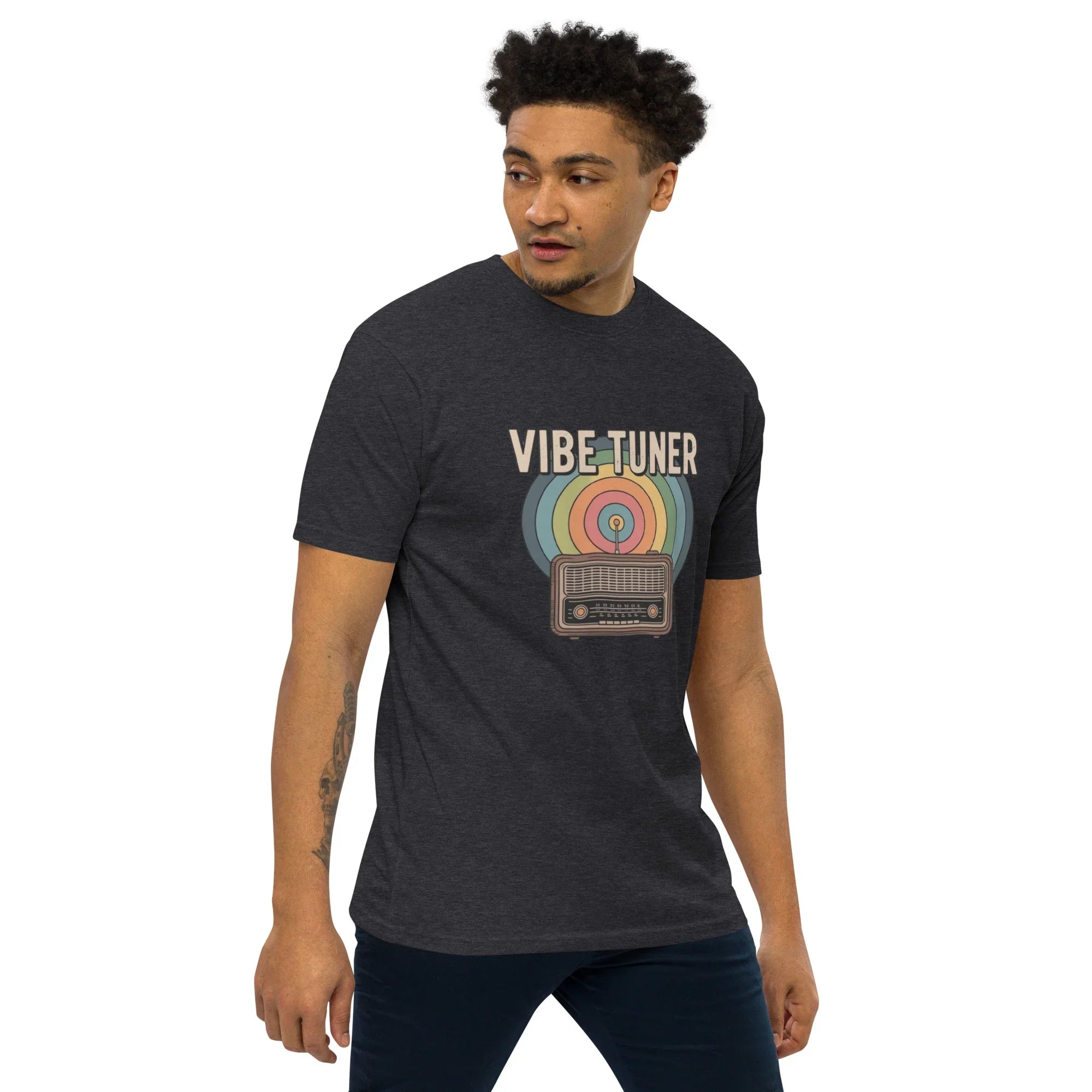 Vibe Tuner – Retro Radio Graphic Tee for Men - RaZits