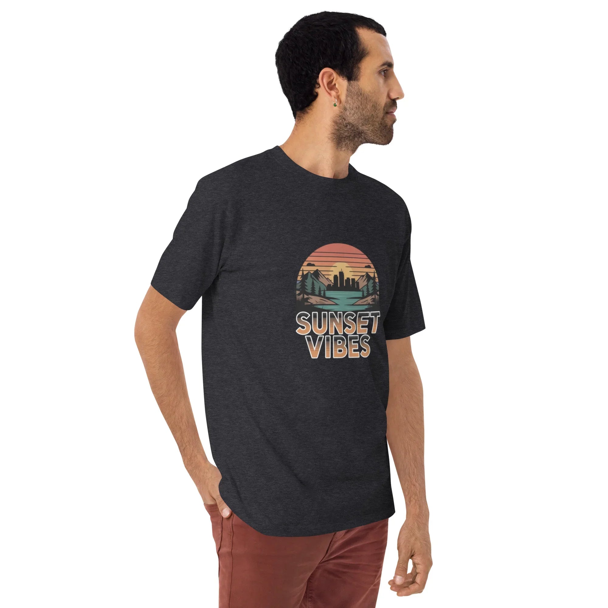 Sunset Vibes – City Escape Tee for Men - RaZits