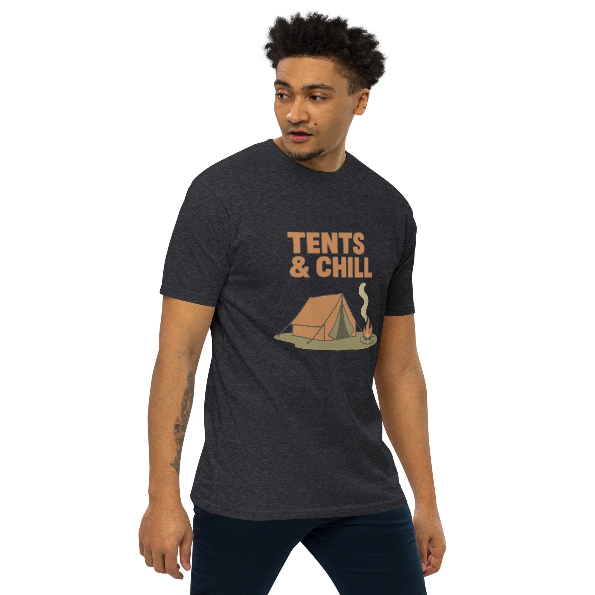 Tents & Chill Tee – Cozy Campfire Graphic Shirt - RaZits