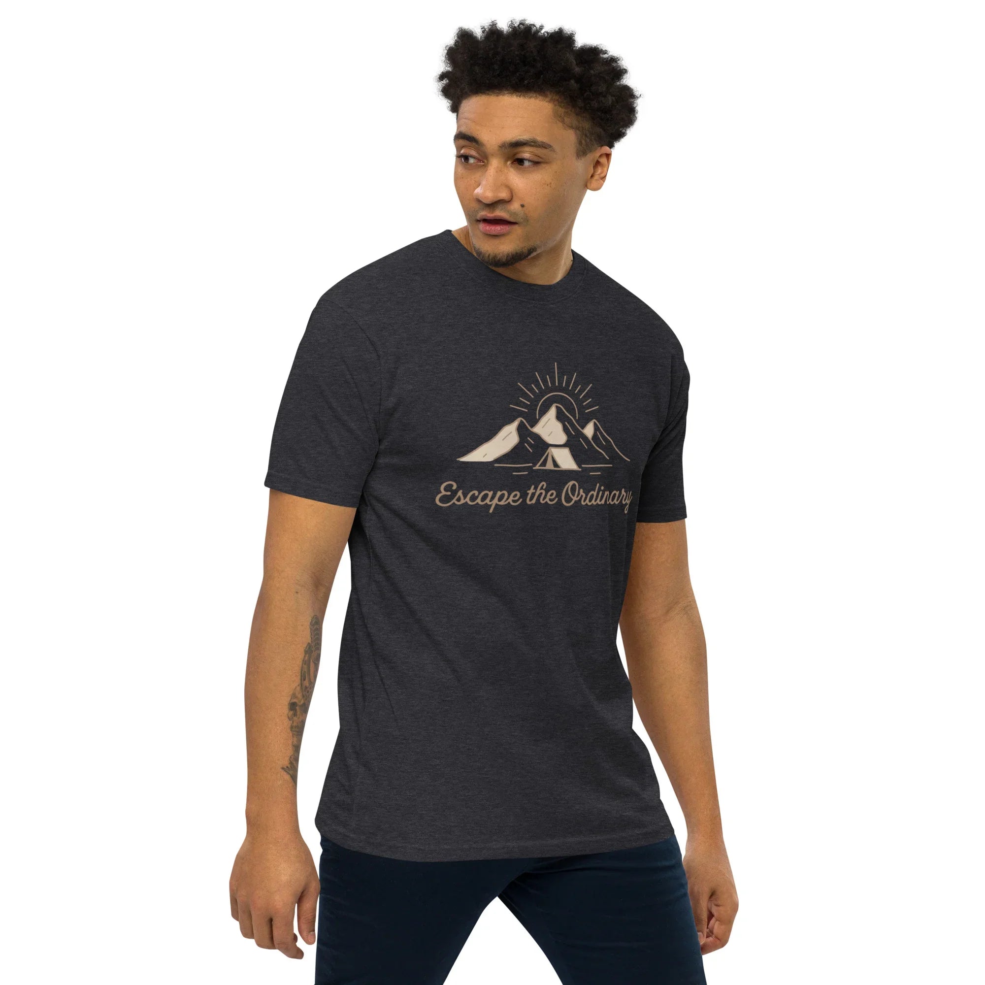 Escape the Ordinary Tee – Mountain Tent Graphic Shirt - RaZits