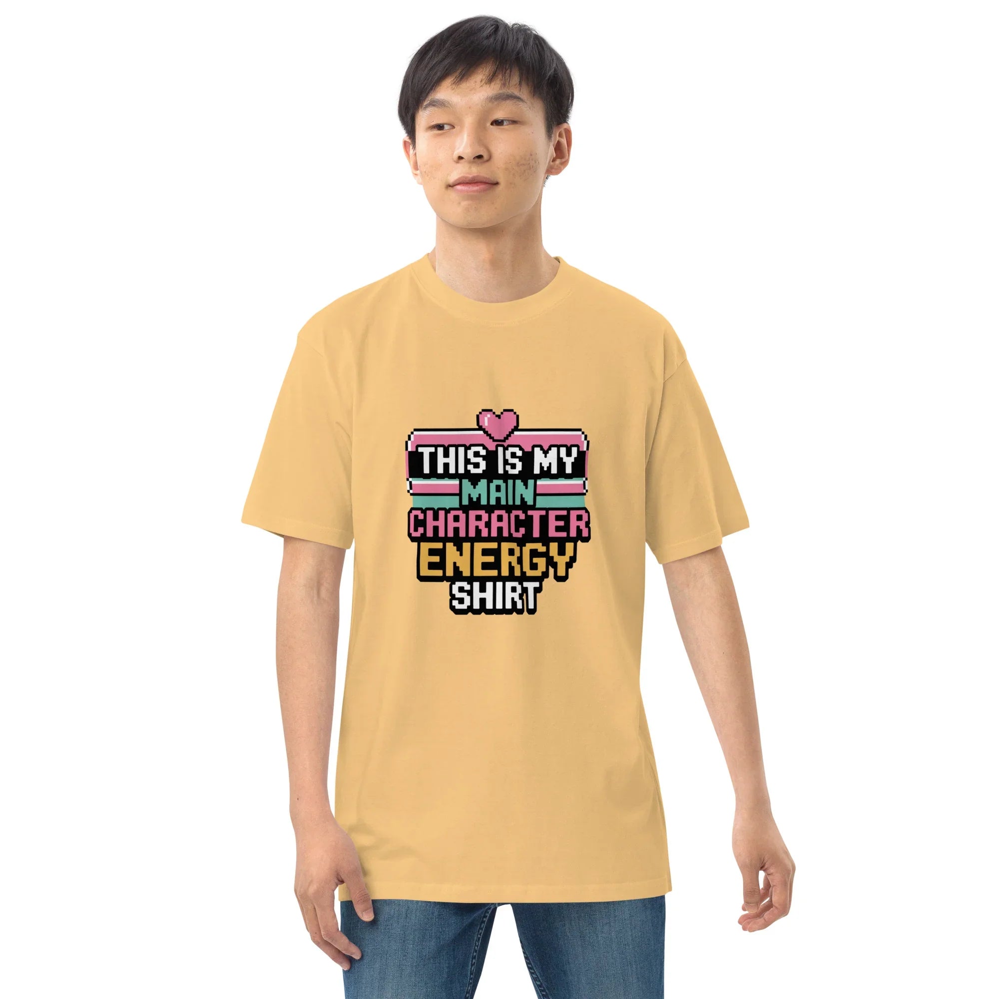 Main Character Energy Shirt – Pixel Gamer Vibes Tee - RaZits
