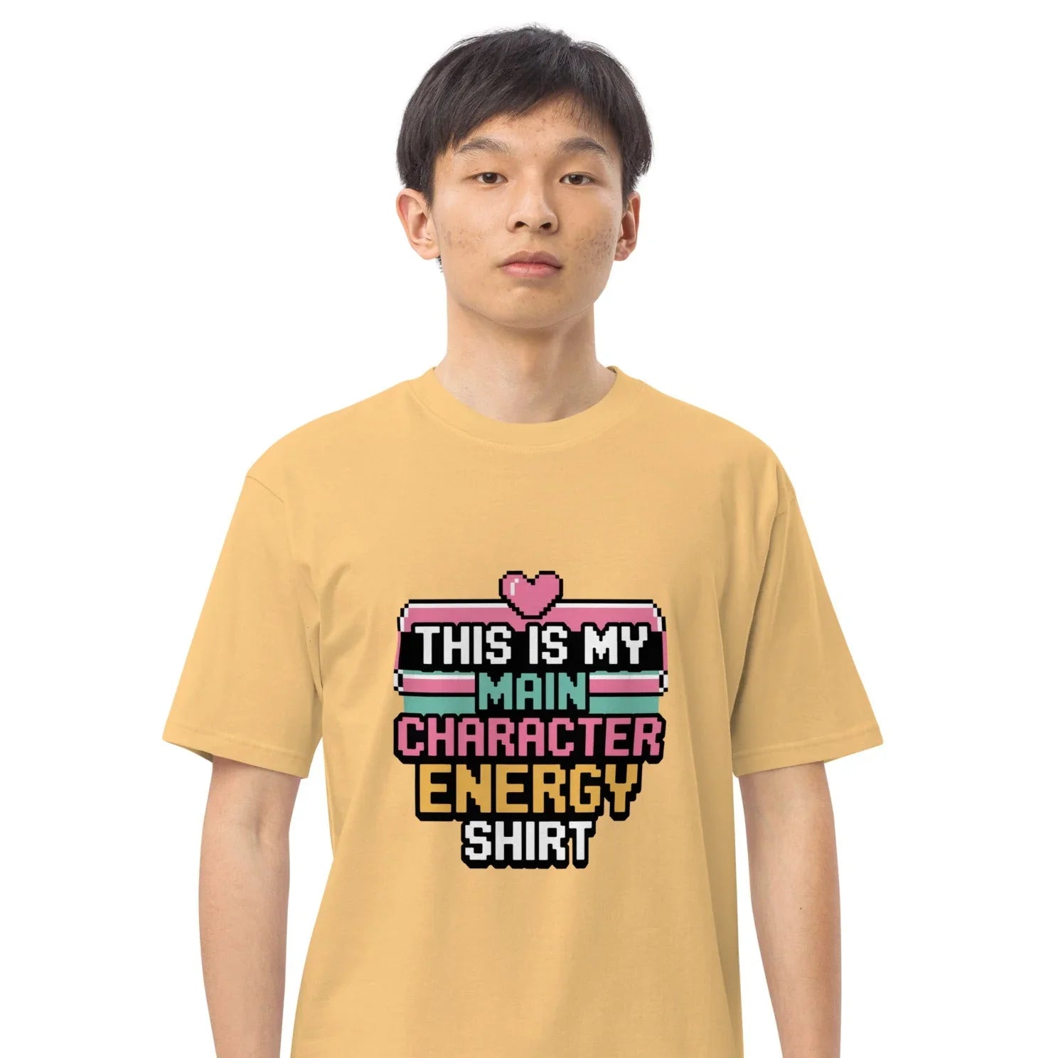 Main Character Energy Shirt – Pixel Gamer Vibes Tee - RaZits