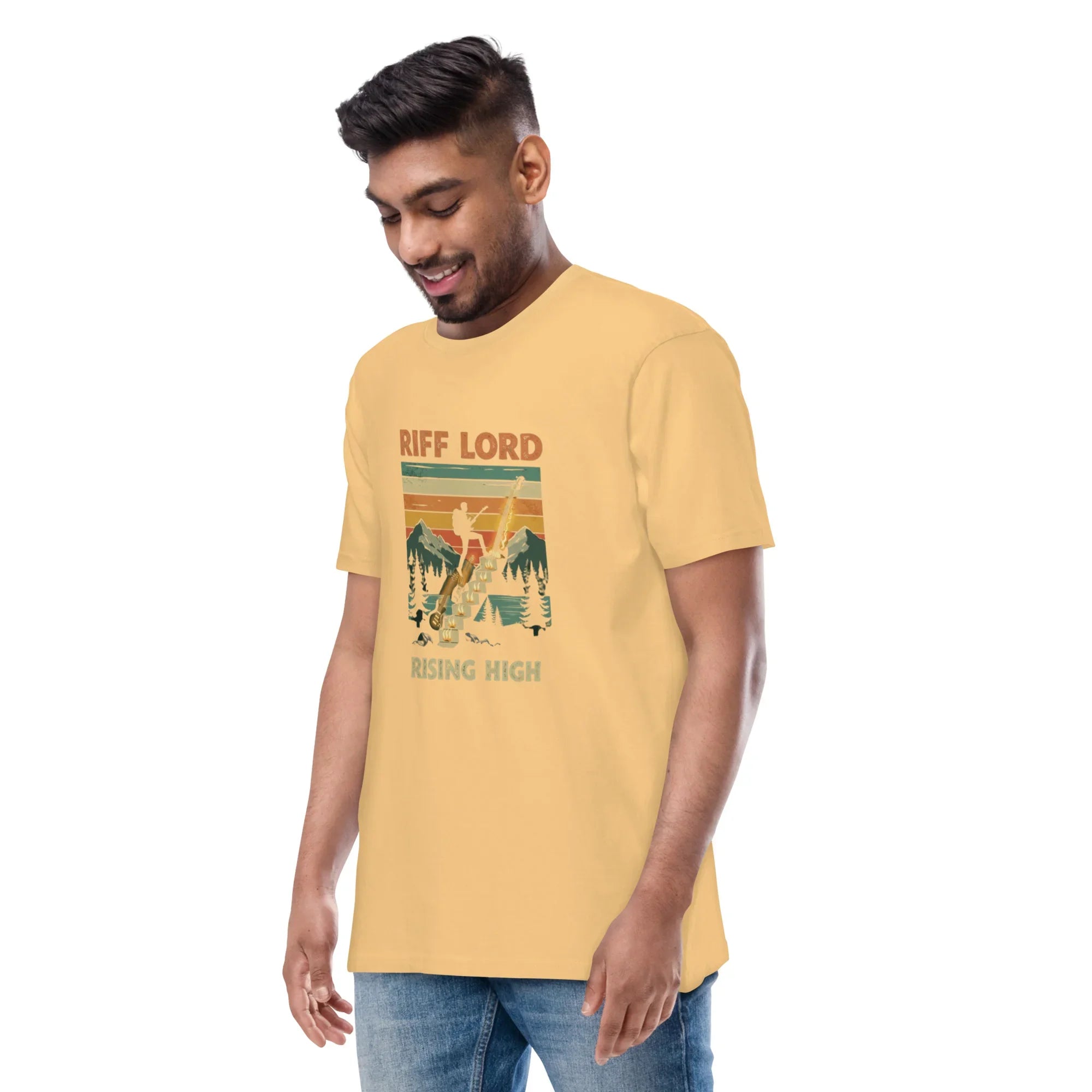 Lord Rizzing Shrit Riff Lord Rising High Tee – Retro Rock T-Shirt | RaZits