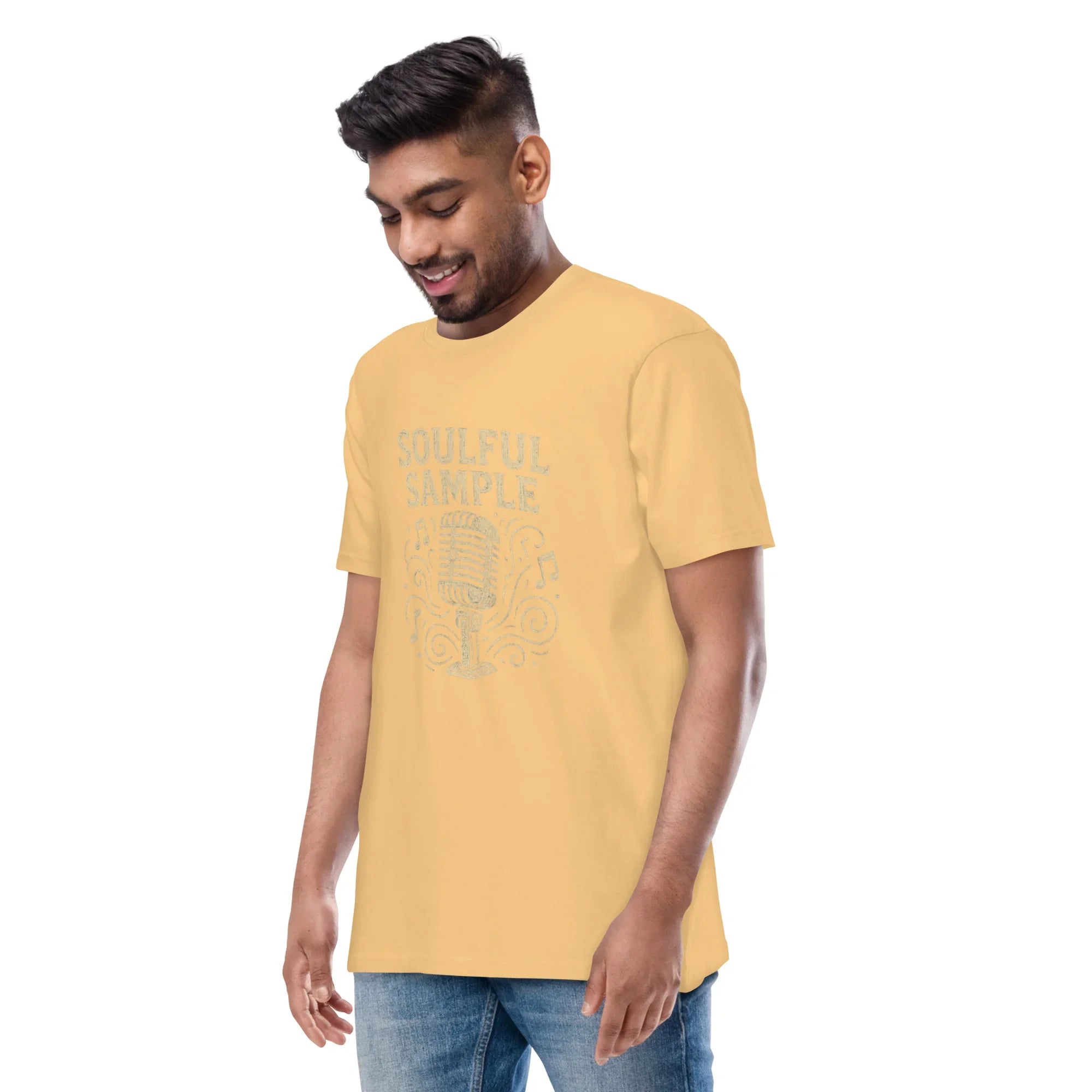 Soulful Sample – Vintage Mic Music Tee for Men - RaZits